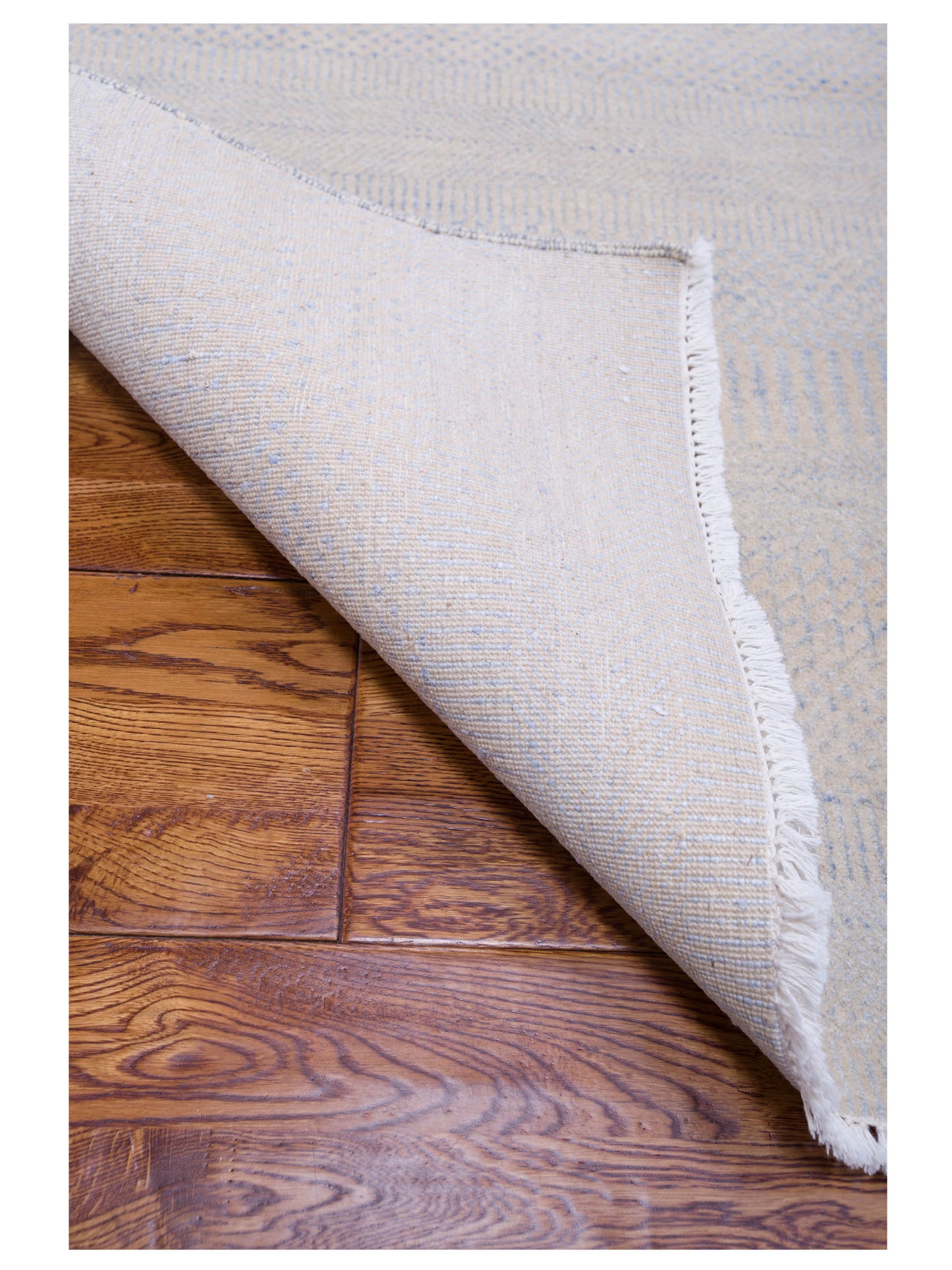 Tibetino 120994 Ivory Silver 4.1x6.2 Hand Knotted Rug
