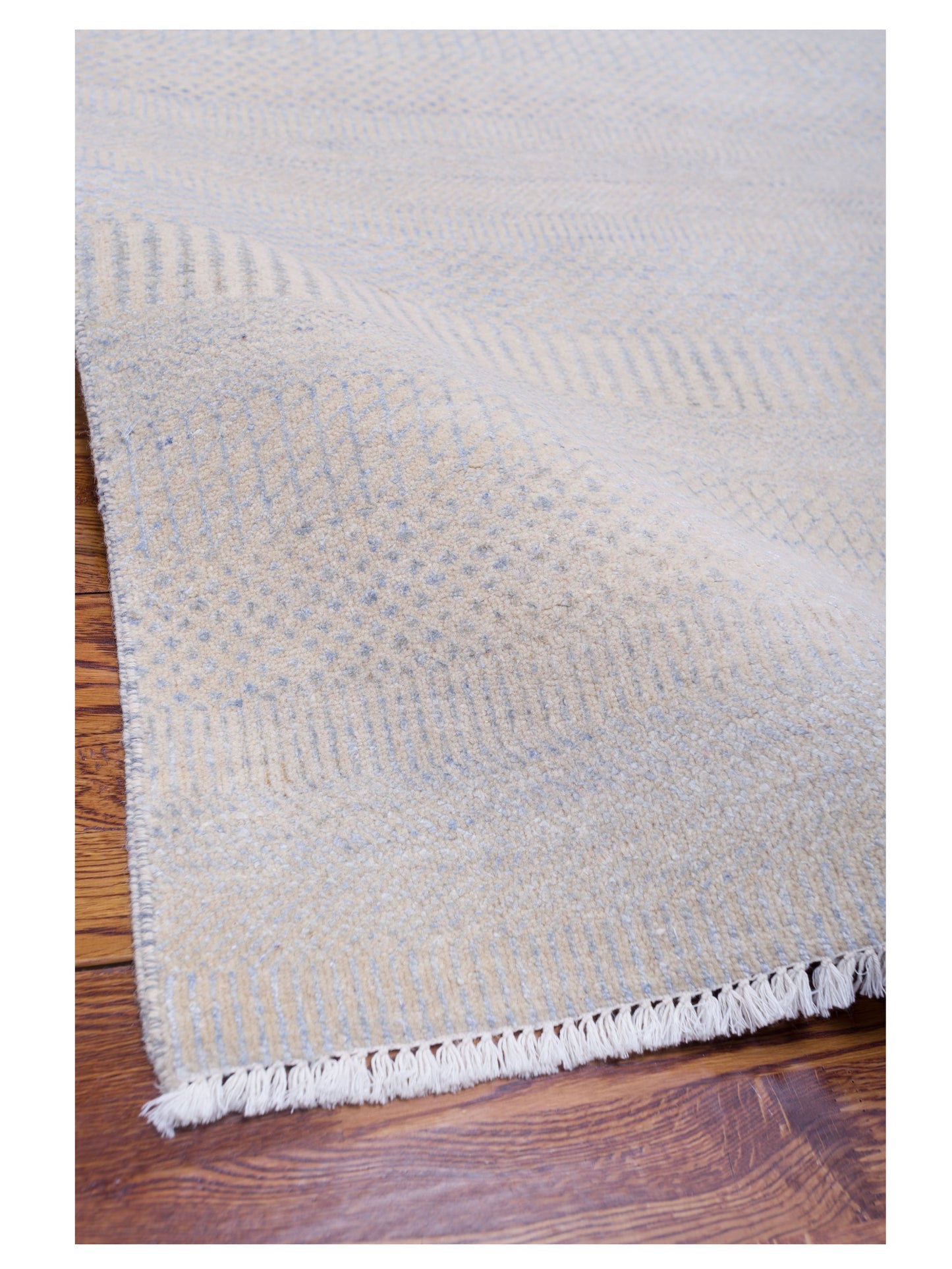 Tibetino 120994 Ivory Silver 4.1x6.2 Hand Knotted Rug