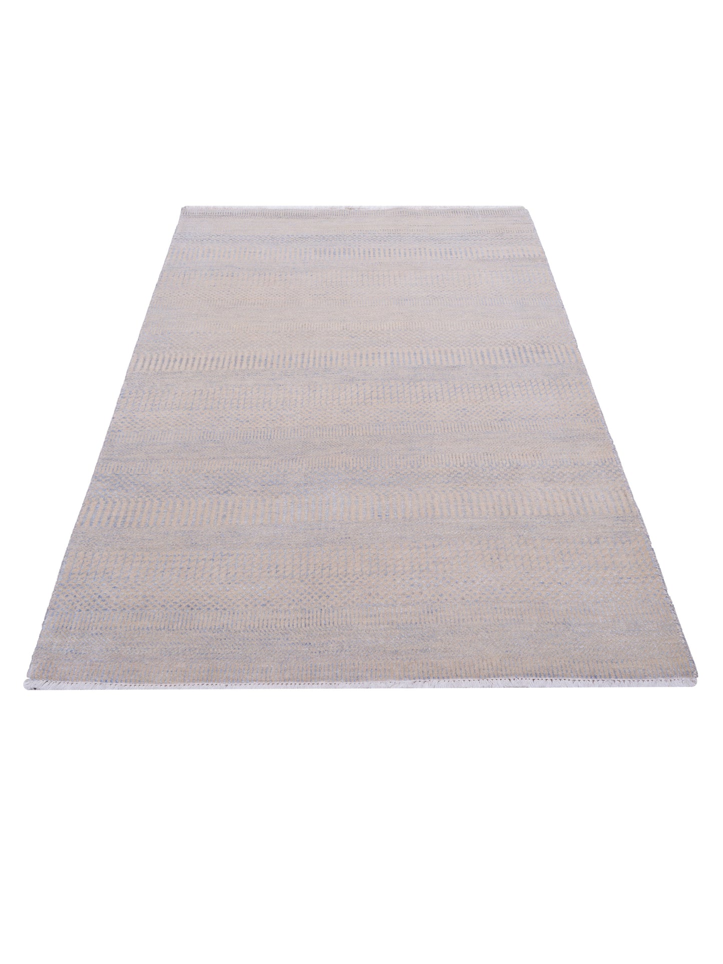 Tibetino 120995 Ivory Silver 4.1x6.1 Hand Knotted Rug