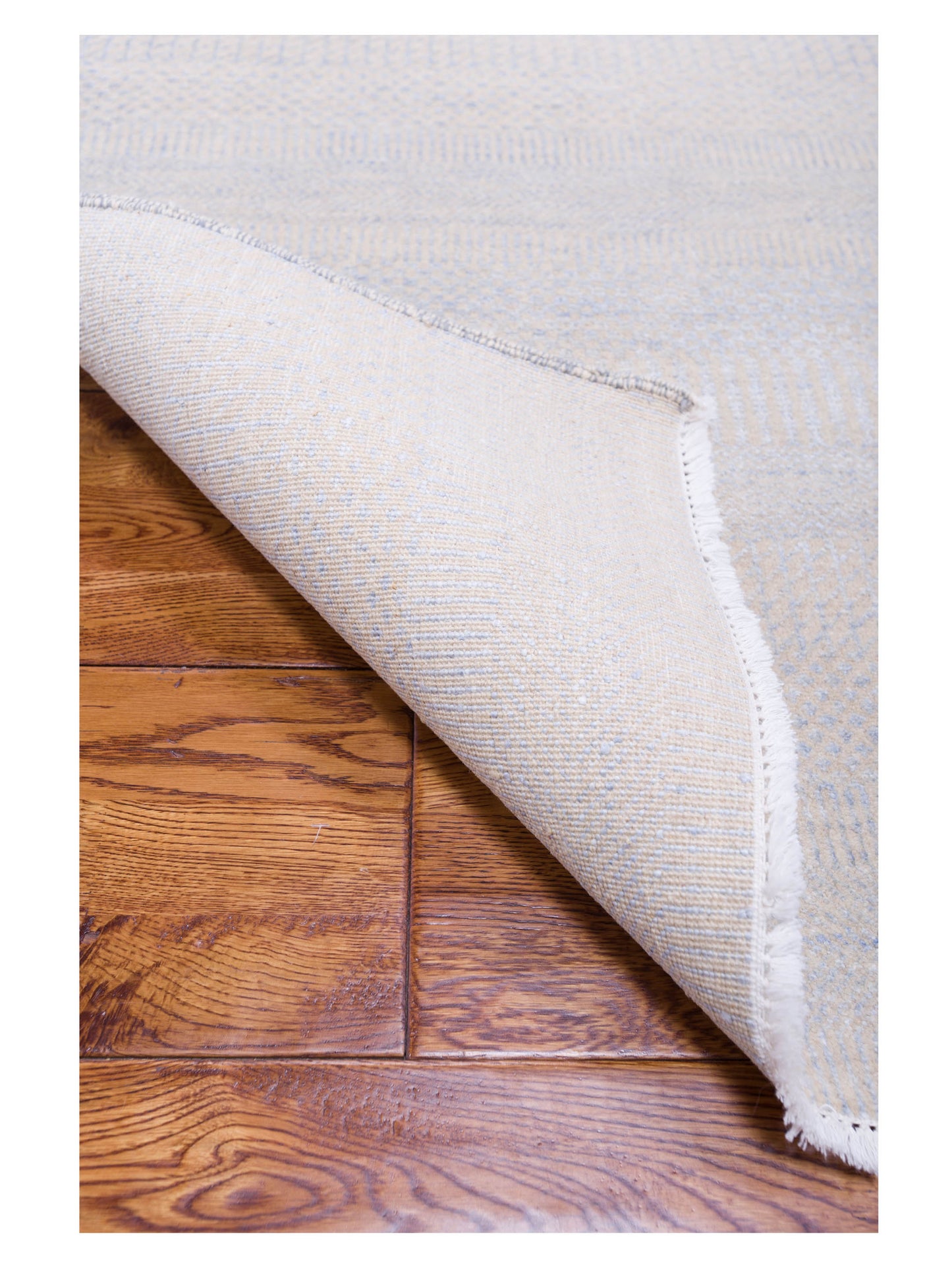Tibetino 120995 Ivory Silver 4.1x6.1 Hand Knotted Rug