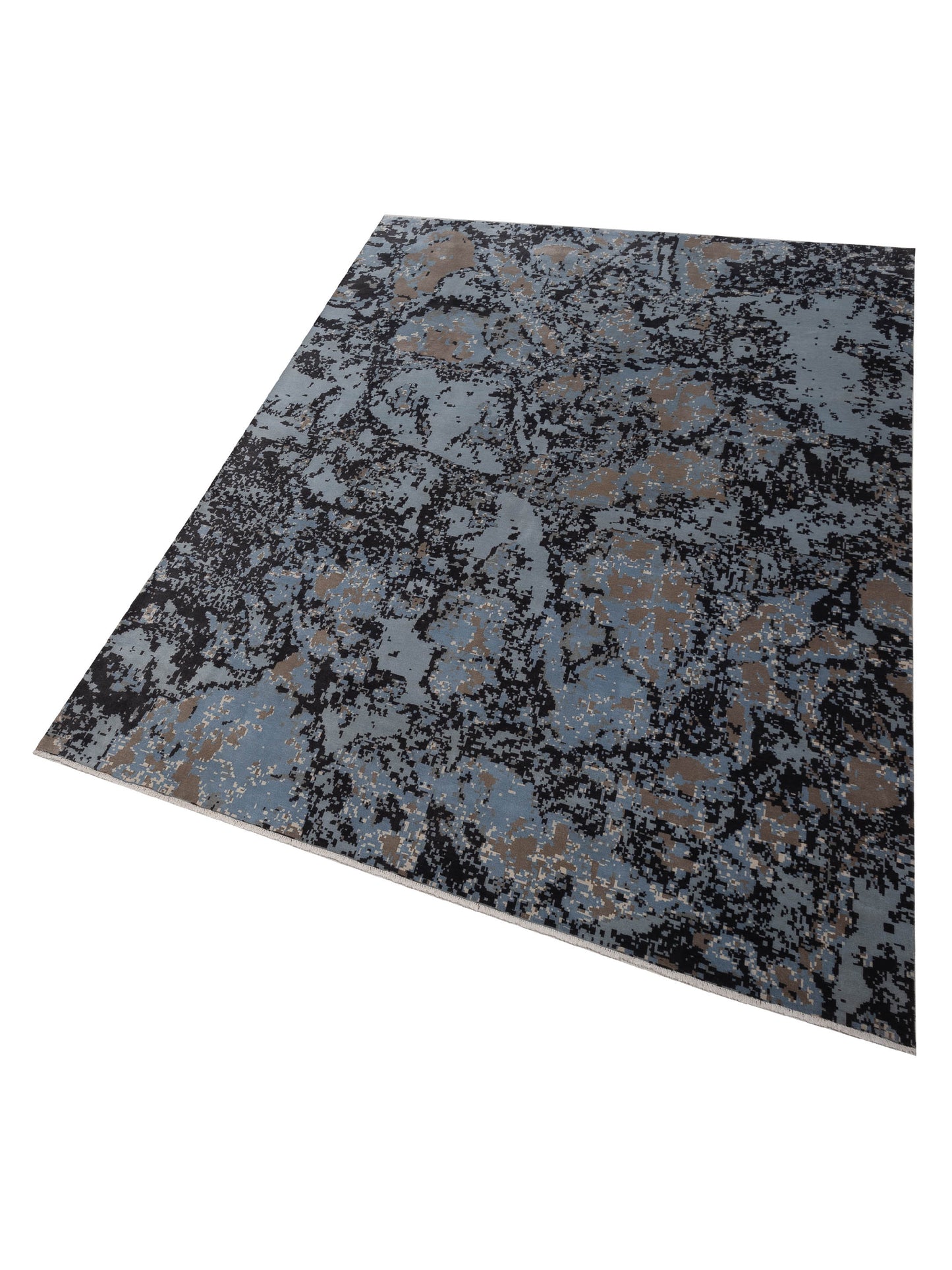 Tibetino 121000 Blue Gray 10x13.9 Hand Knotted Rug
