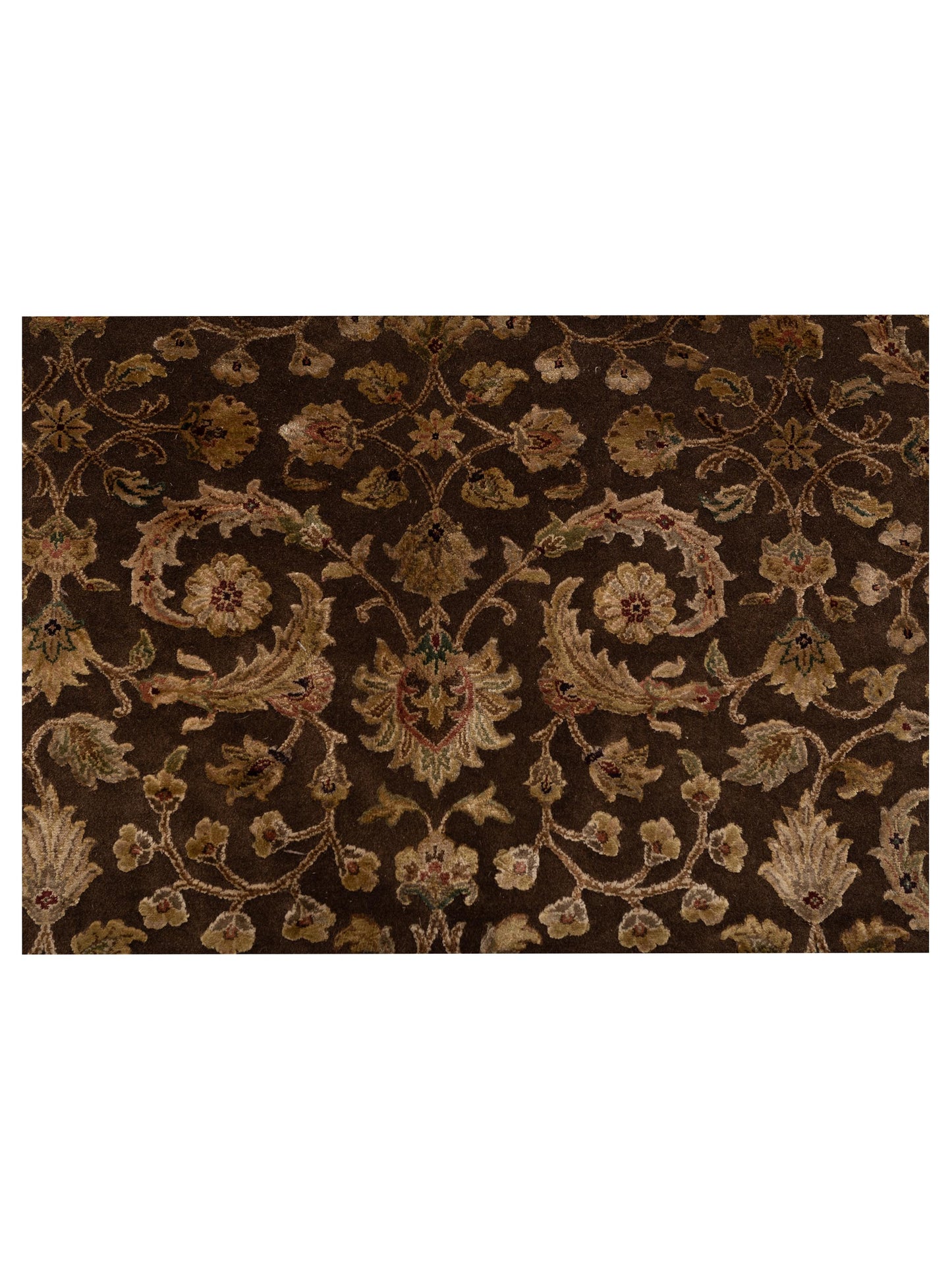 Imperial Silk 121032 Brown Beige 8.2x10.1 Hand Knotted Rug
