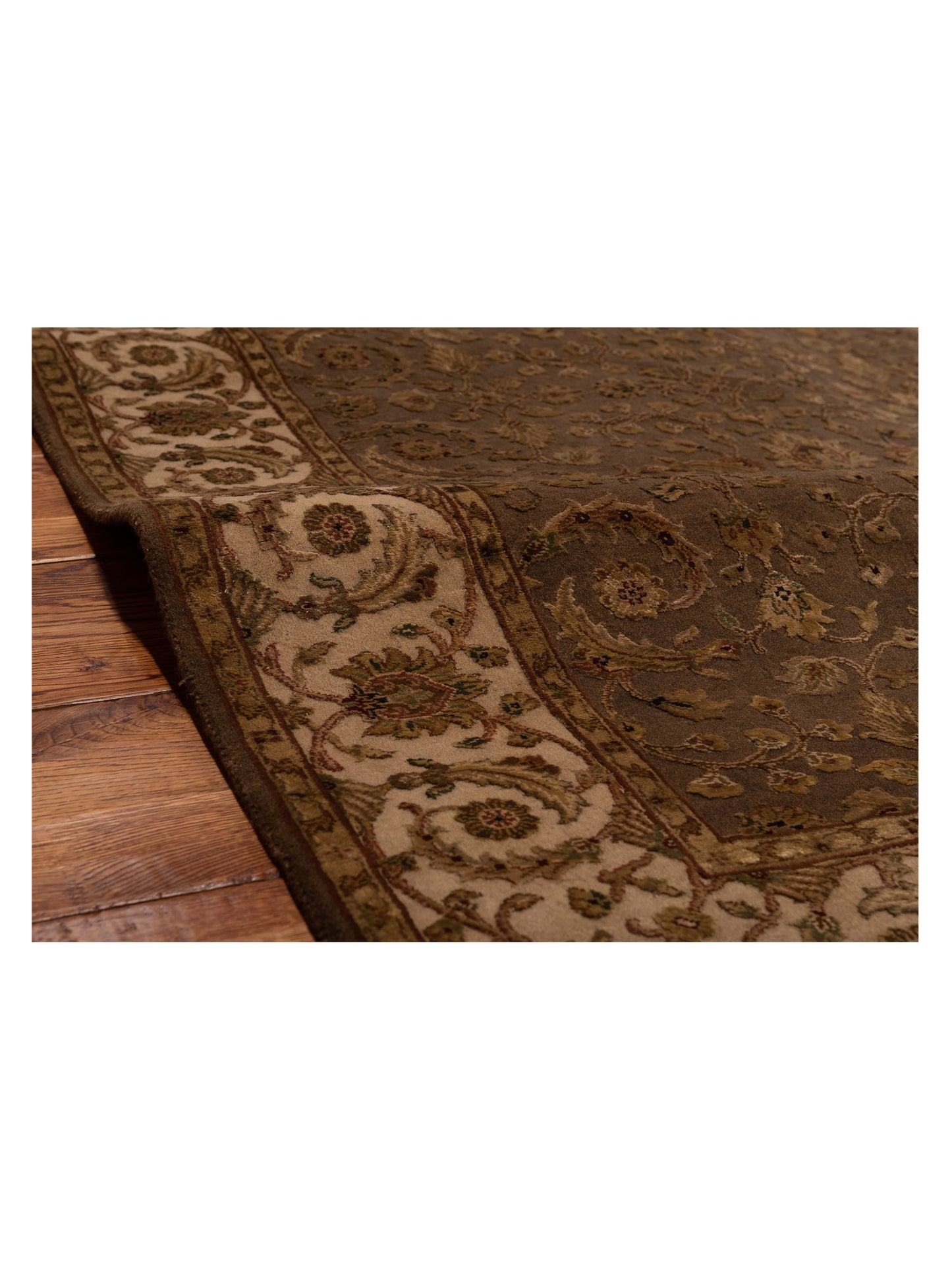 Imperial Silk 121036 Brown Beige 4.1x6.2 Hand Knotted Rug