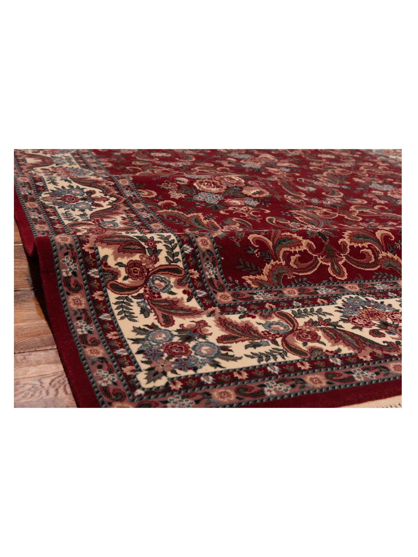 Magnolia 121099 Red Ivory 6.2x9.1 Hand Knotted Rug