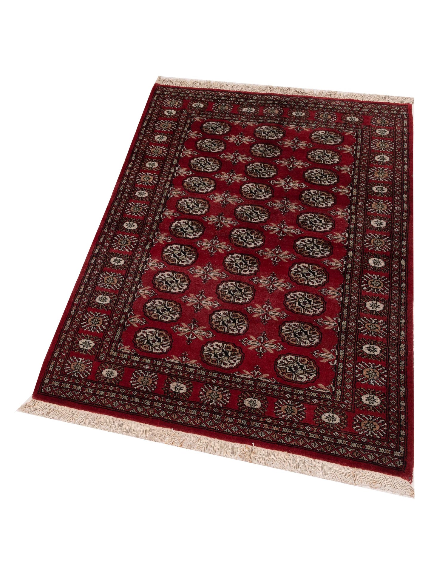 Bokhara 121185 Red Red 4.1x6.4 Hand Knotted Rug