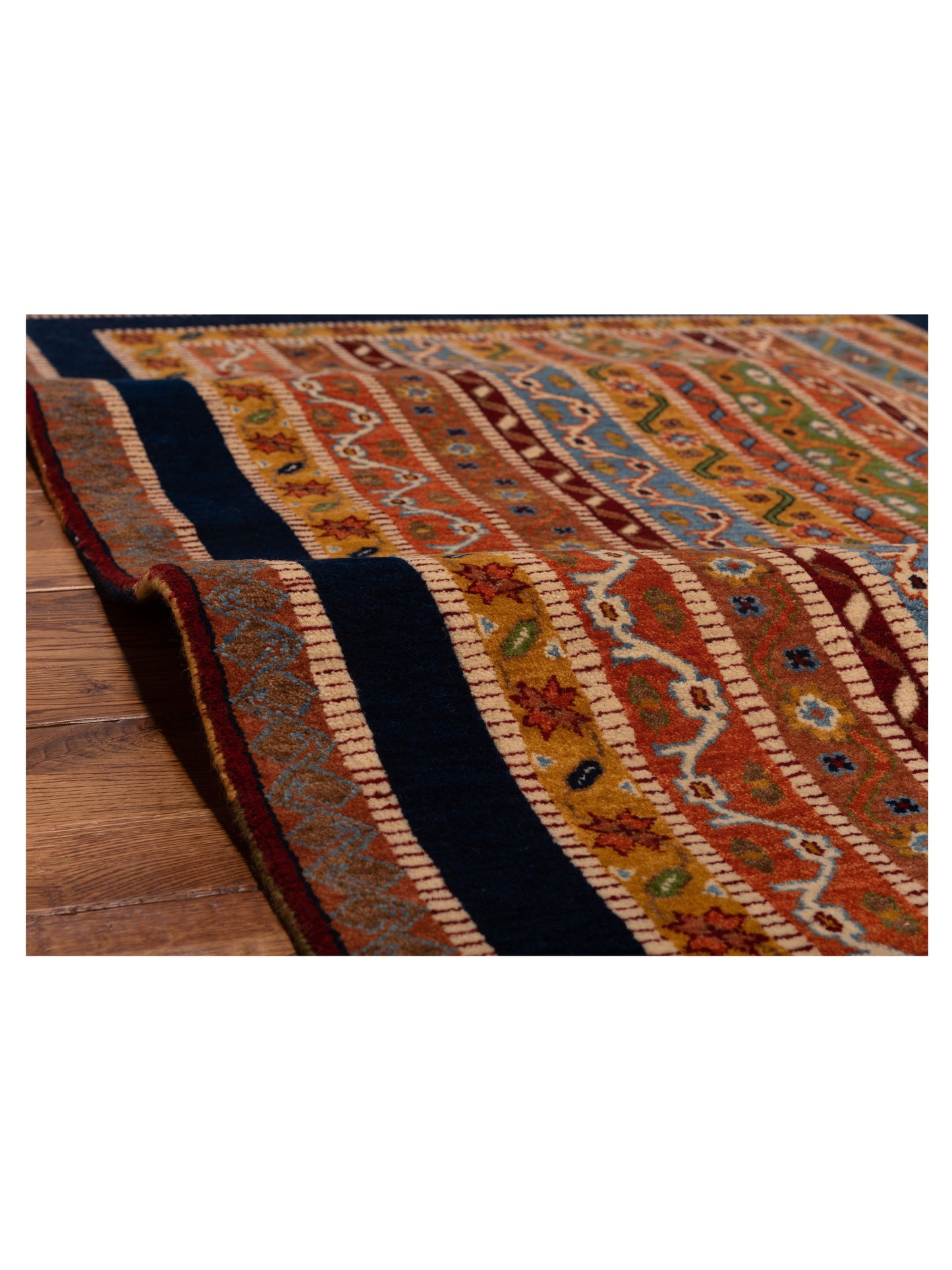 Shawl 121320 Multi 4x5.9 Hand Knotted Rug