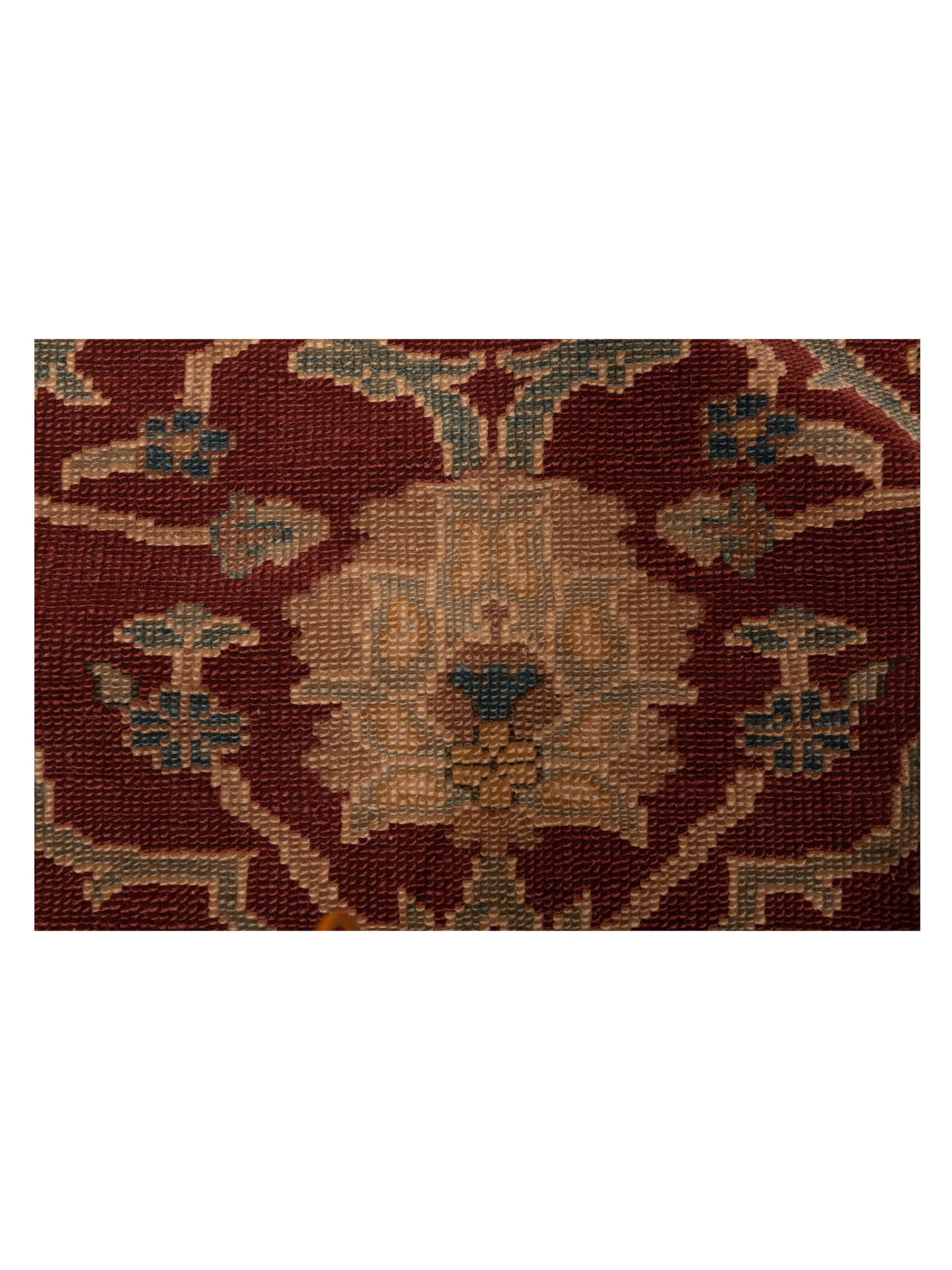Antique Loom 121573 Red Ivory 6.4x8.2 Hand Knotted Rug