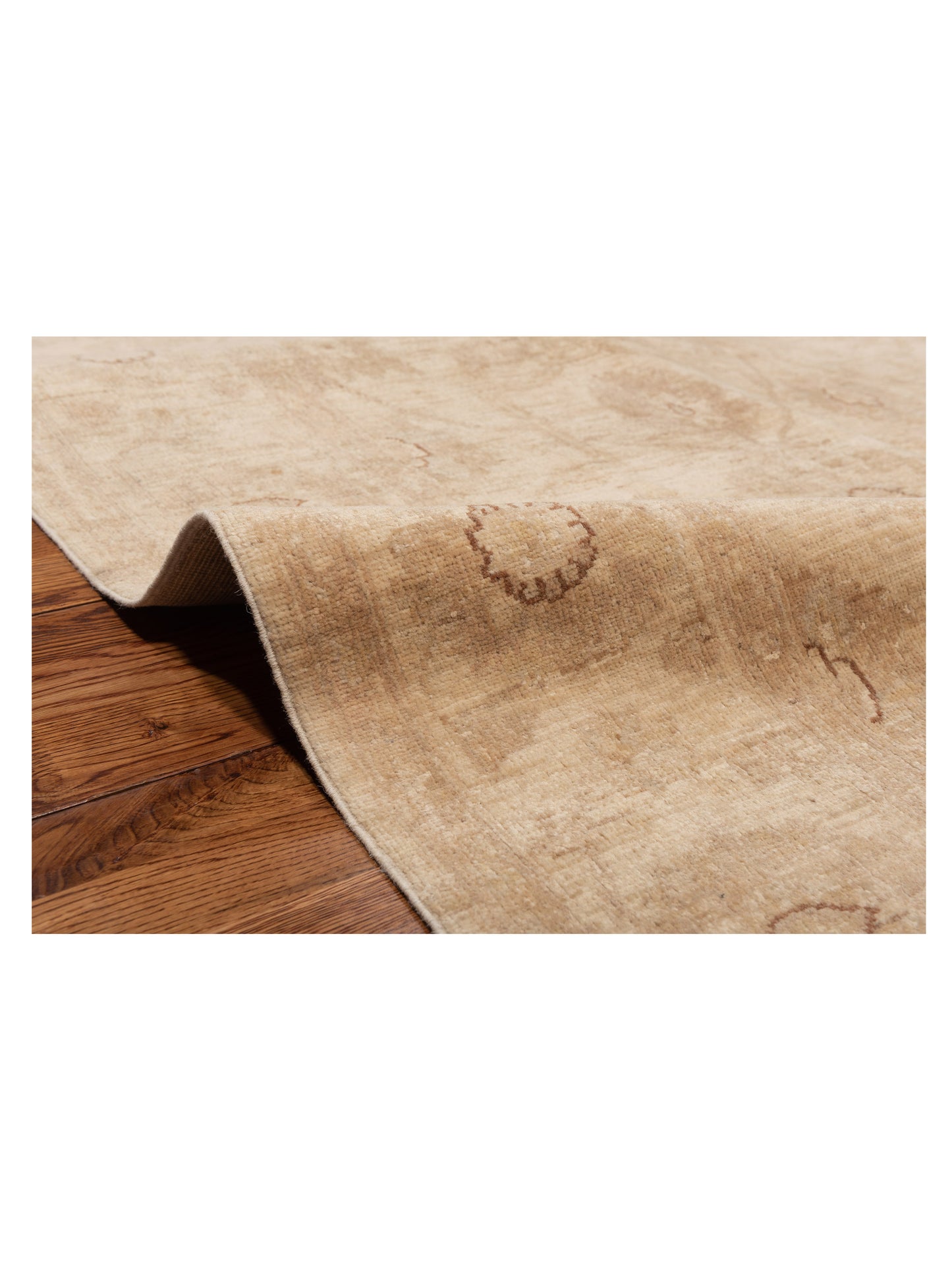 Sultan 121683 Beige Beige 5.11x9.4 Hand Knotted Rug
