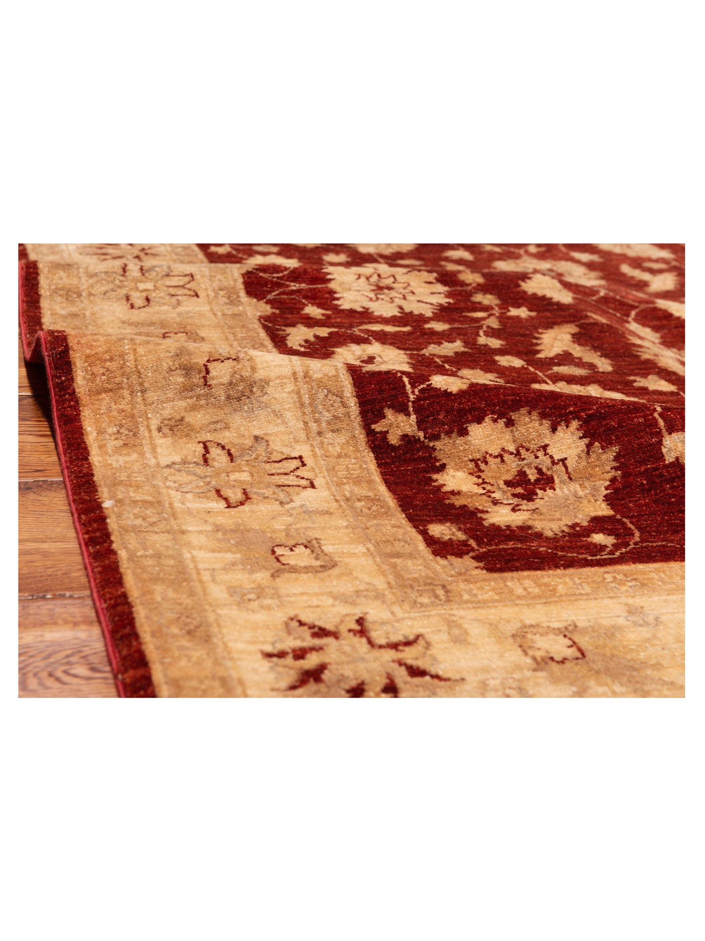 Sultan 121707 Red Ivory 5.4x6.11 Hand Knotted Rug