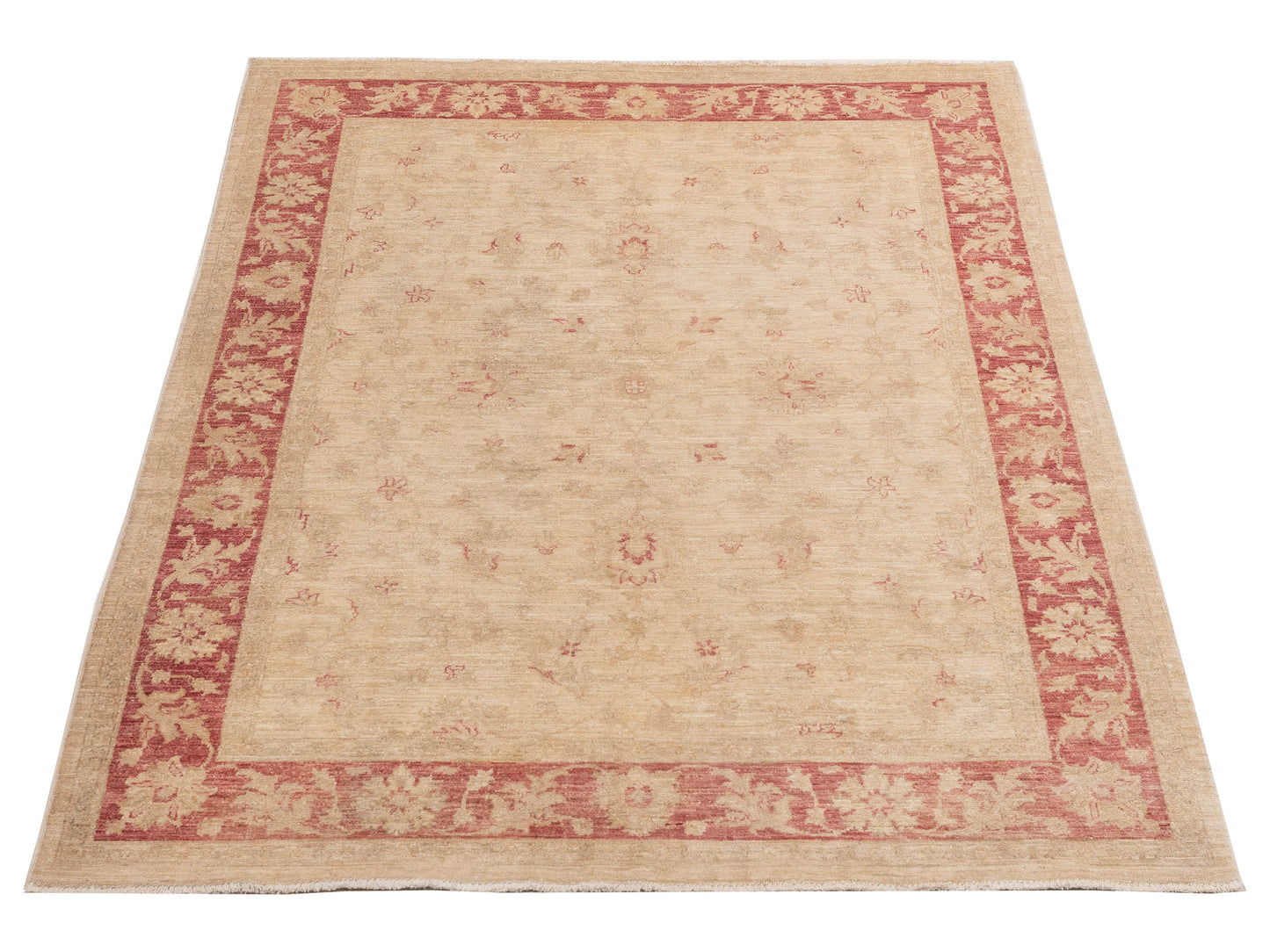 Sultan 121715 Ivory Rust 5.8x7.11 Hand Knotted Rug