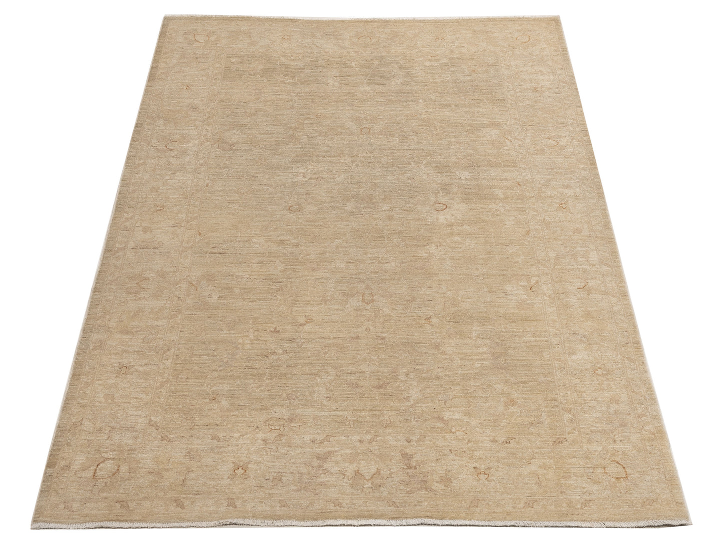 Sultan 121716 Beige Beige 5.8x8.9 Hand Knotted Rug