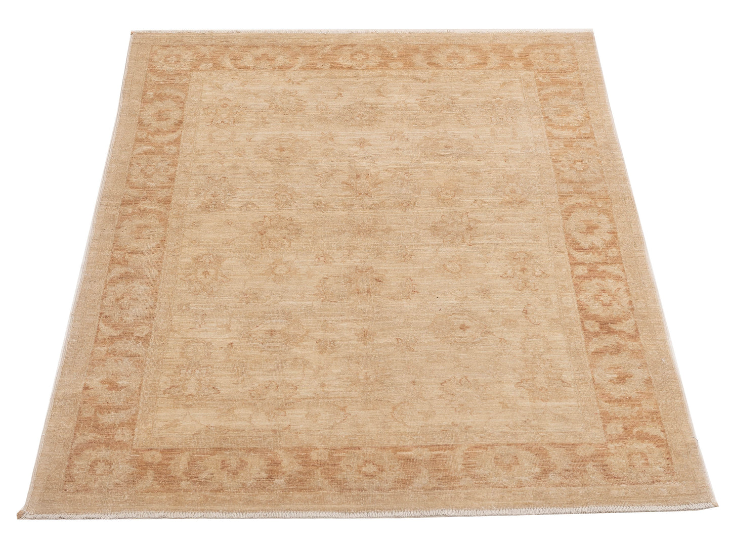 Sultan 121723 Ivory Brown 4.8x6.7 Hand Knotted Rug