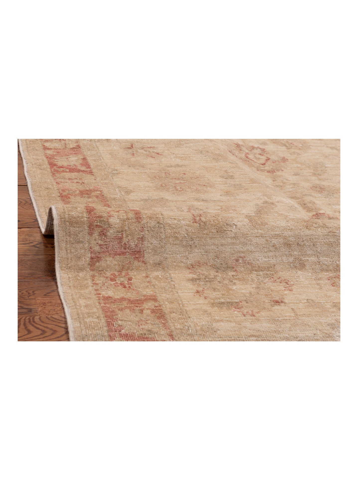 Sultan 121725 Ivory Red 3.9x5.11 Hand Knotted Rug