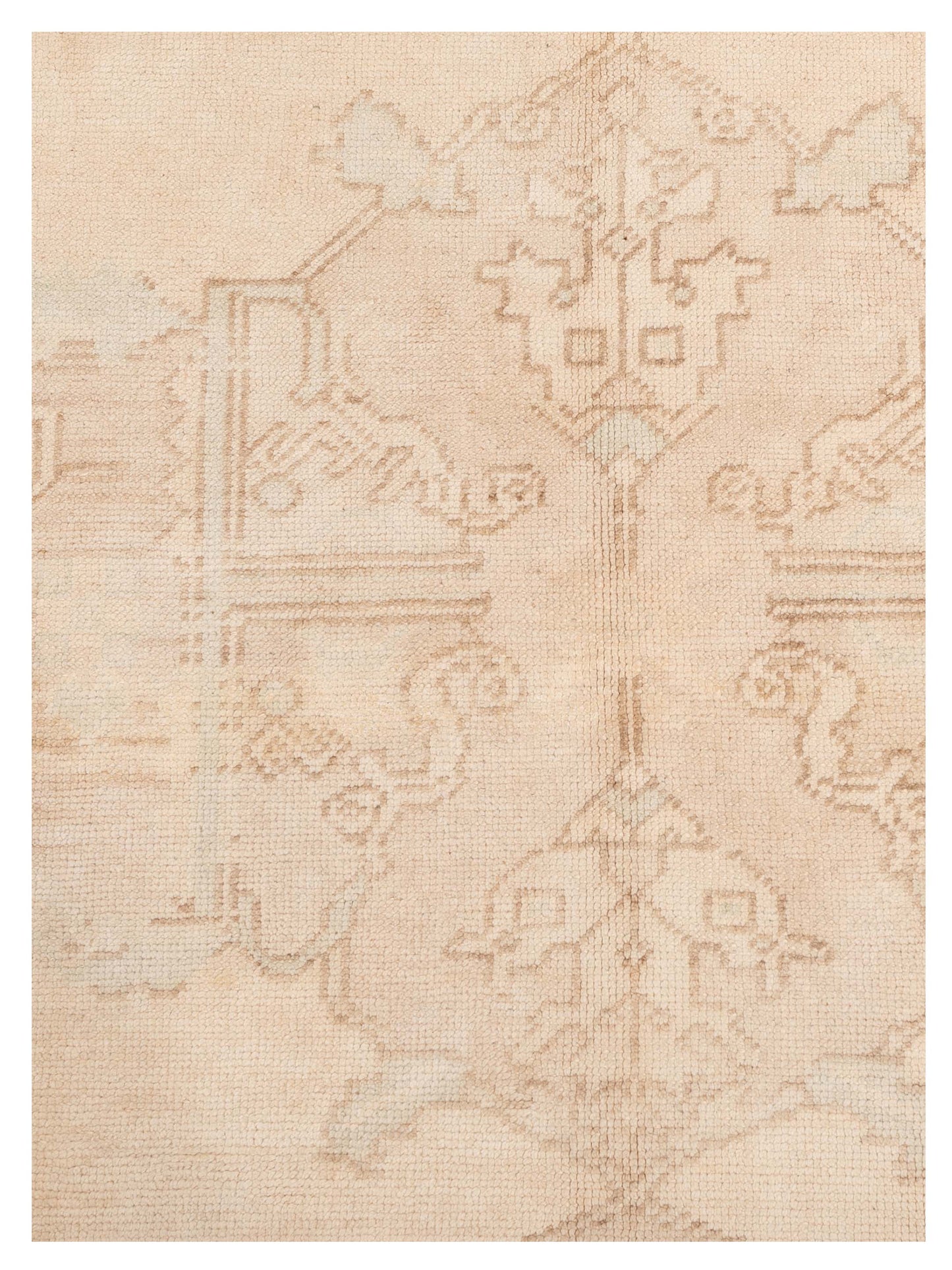 Old Anatolian 121852 Beige Beige 5.1x11.2 Hand Knotted Rug