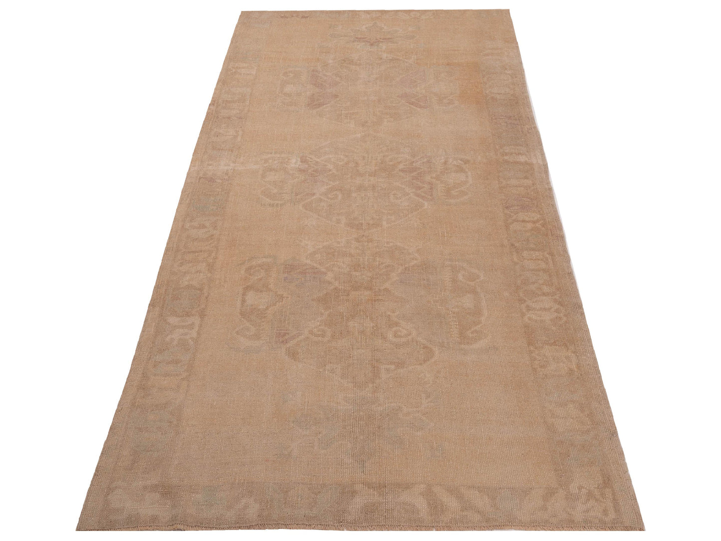 Old Anatolian 121857 Beige Beige 5.3x10.3 Hand Knotted Rug