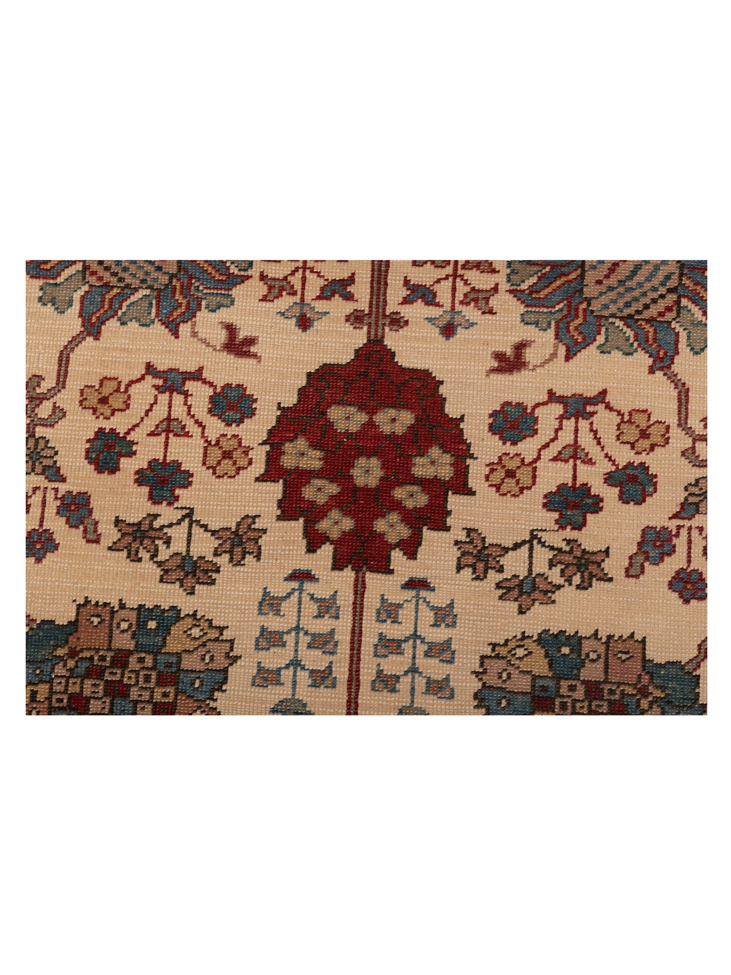 Antique Loom 121910 Ivory Ivory 2.8x9.6 Hand Knotted Rug