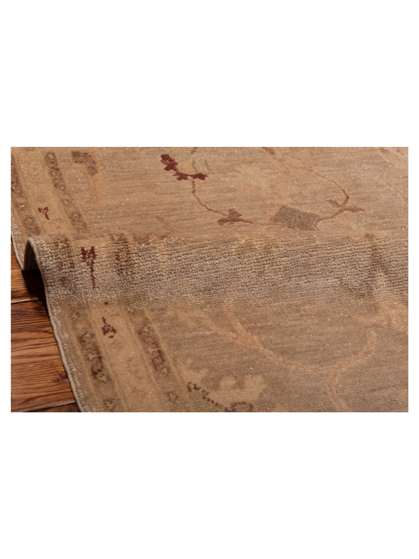 Turkish Elvan 121936 Silver Beige 3x11.9 Hand Knotted Rug