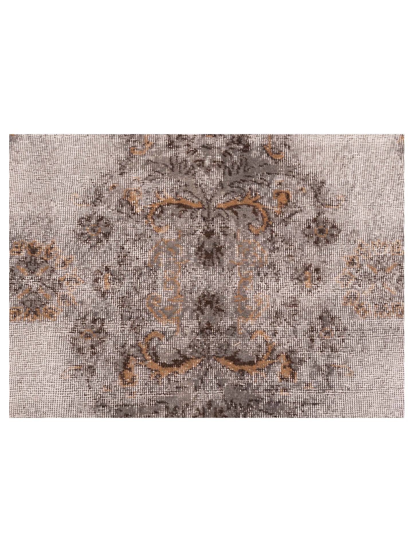 Vintage 121986 Gray 6.8x10.9 Hand Knotted Rug