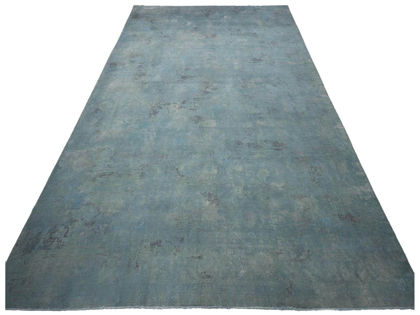 Vintage 122000 Light Blue 12x16.11 Hand Knotted Rug
