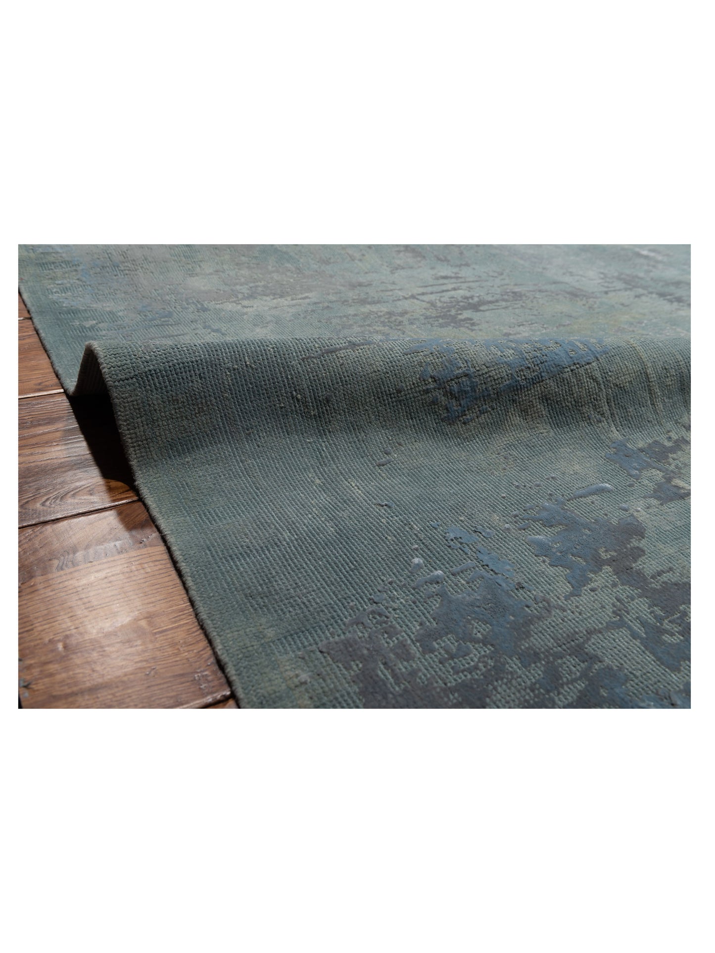 Vintage 122000 Light Blue 12x16.11 Hand Knotted Rug