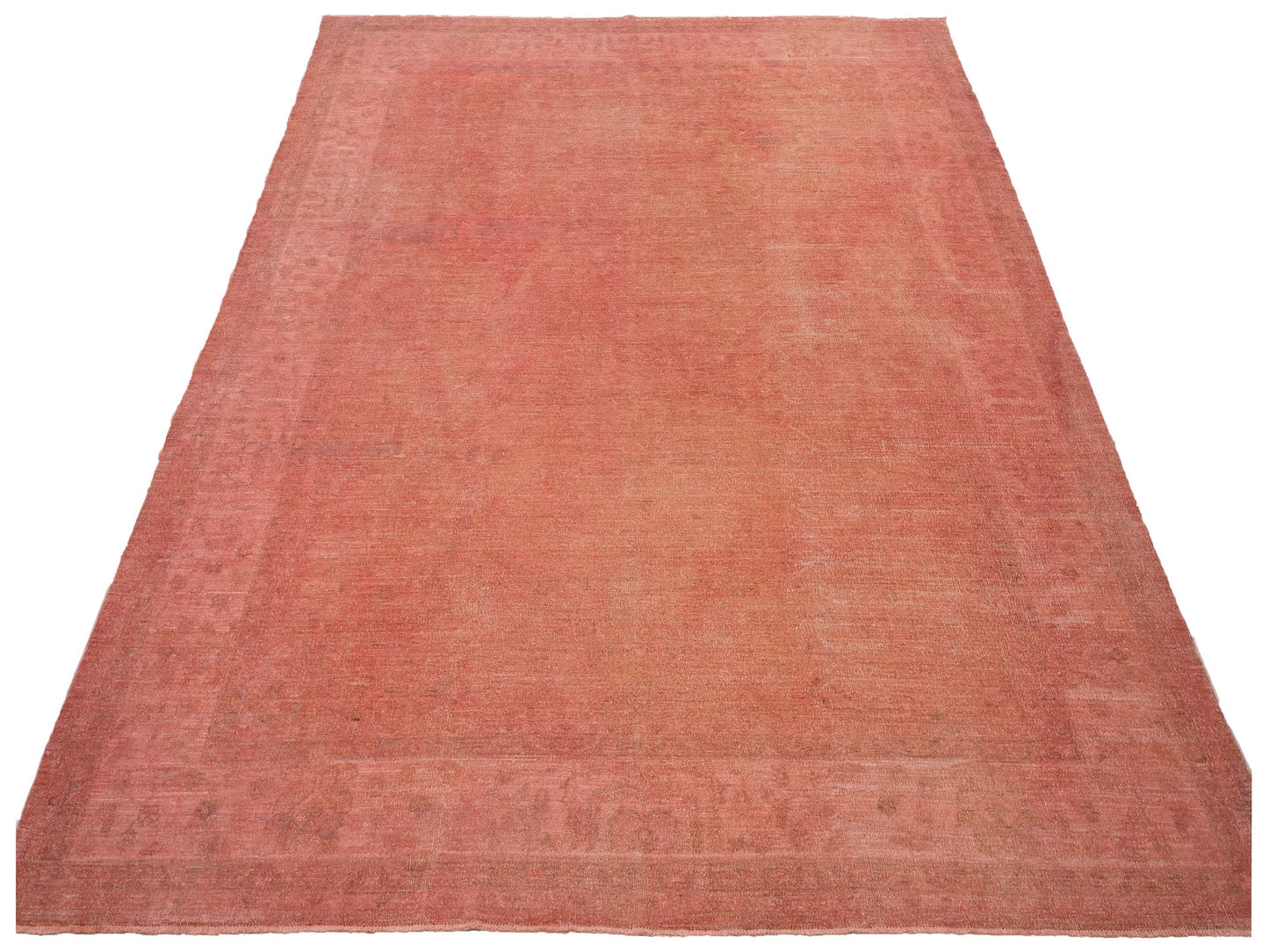 Vintage 122066 Pink 8.10x11.6 Hand Knotted Rug
