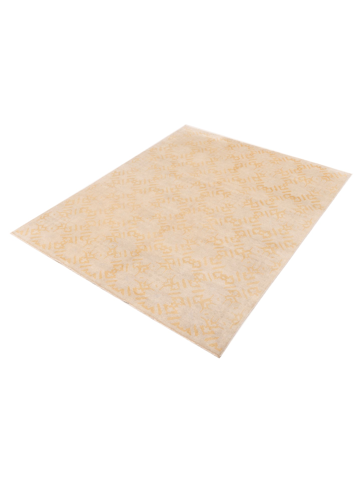 Evren 122179 Beige Gold 8x10 Hand Knotted Rug