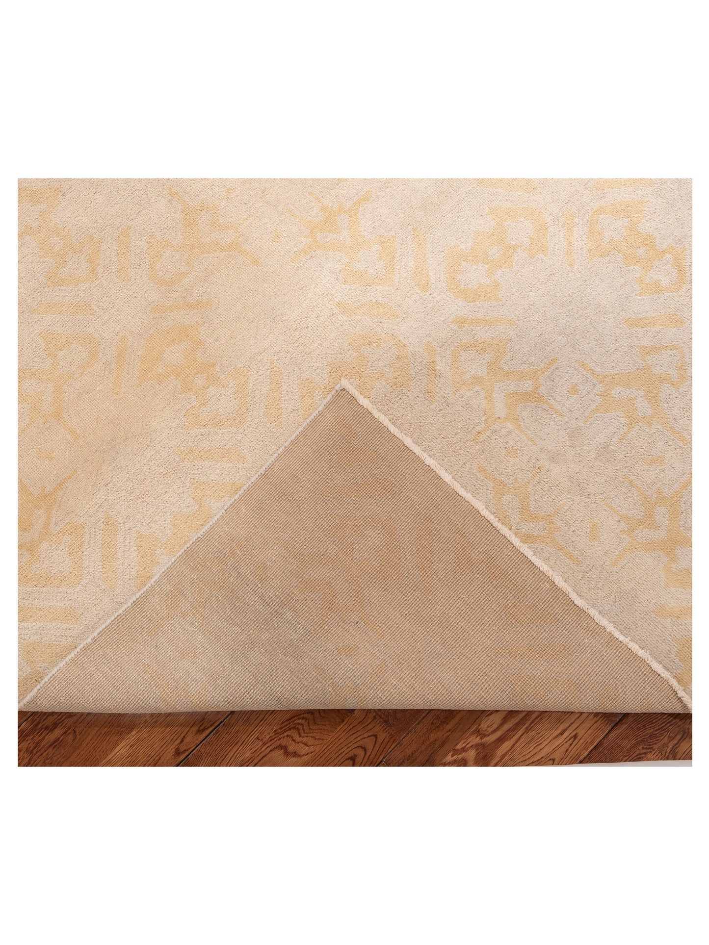 Evren 122179 Beige Gold 8x10 Hand Knotted Rug