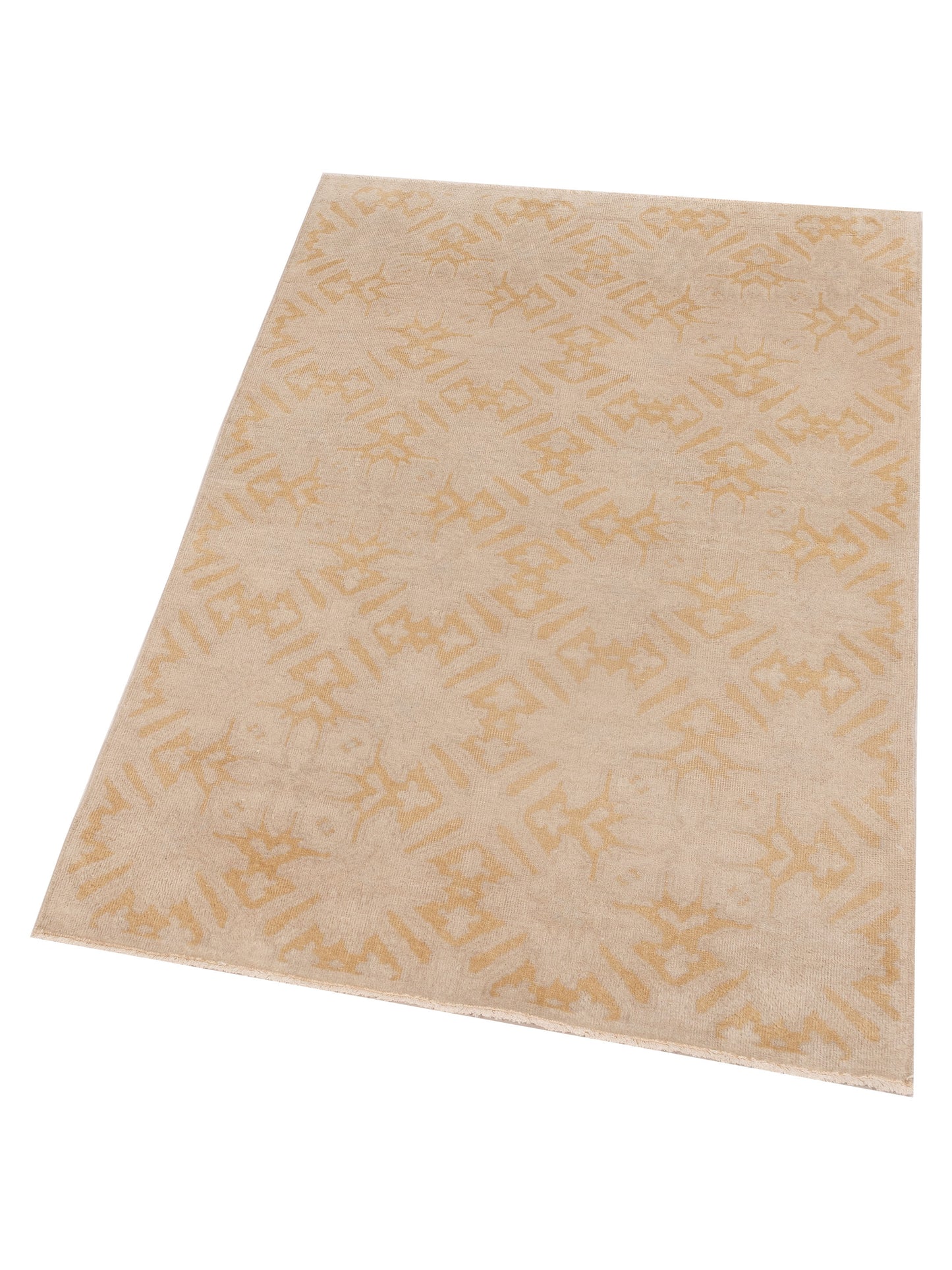 Evren 122192 Silver Gold 4x6 Hand Knotted Rug