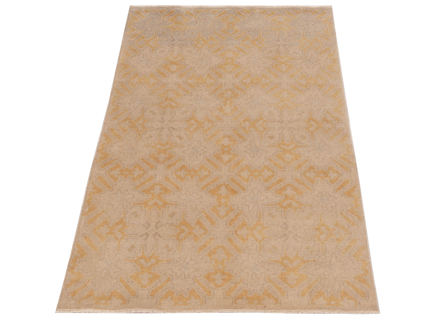 Evren 122193 Silver Gold 4x6 Hand Knotted Rug