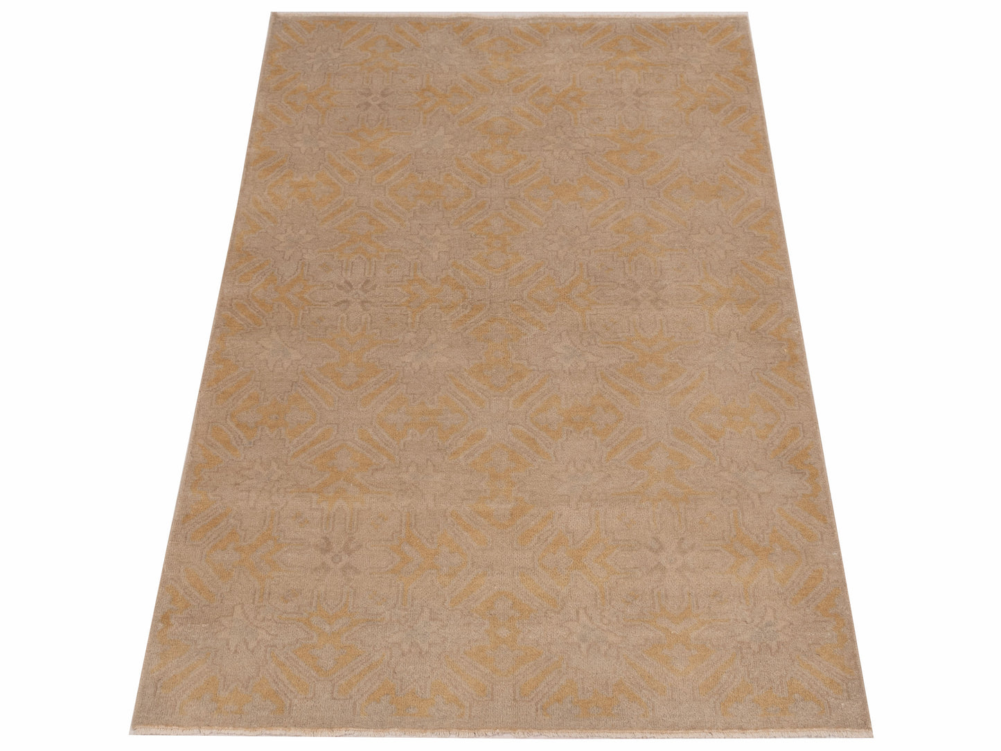 Evren 122195 Silver Gold 4x6 Hand Knotted Rug