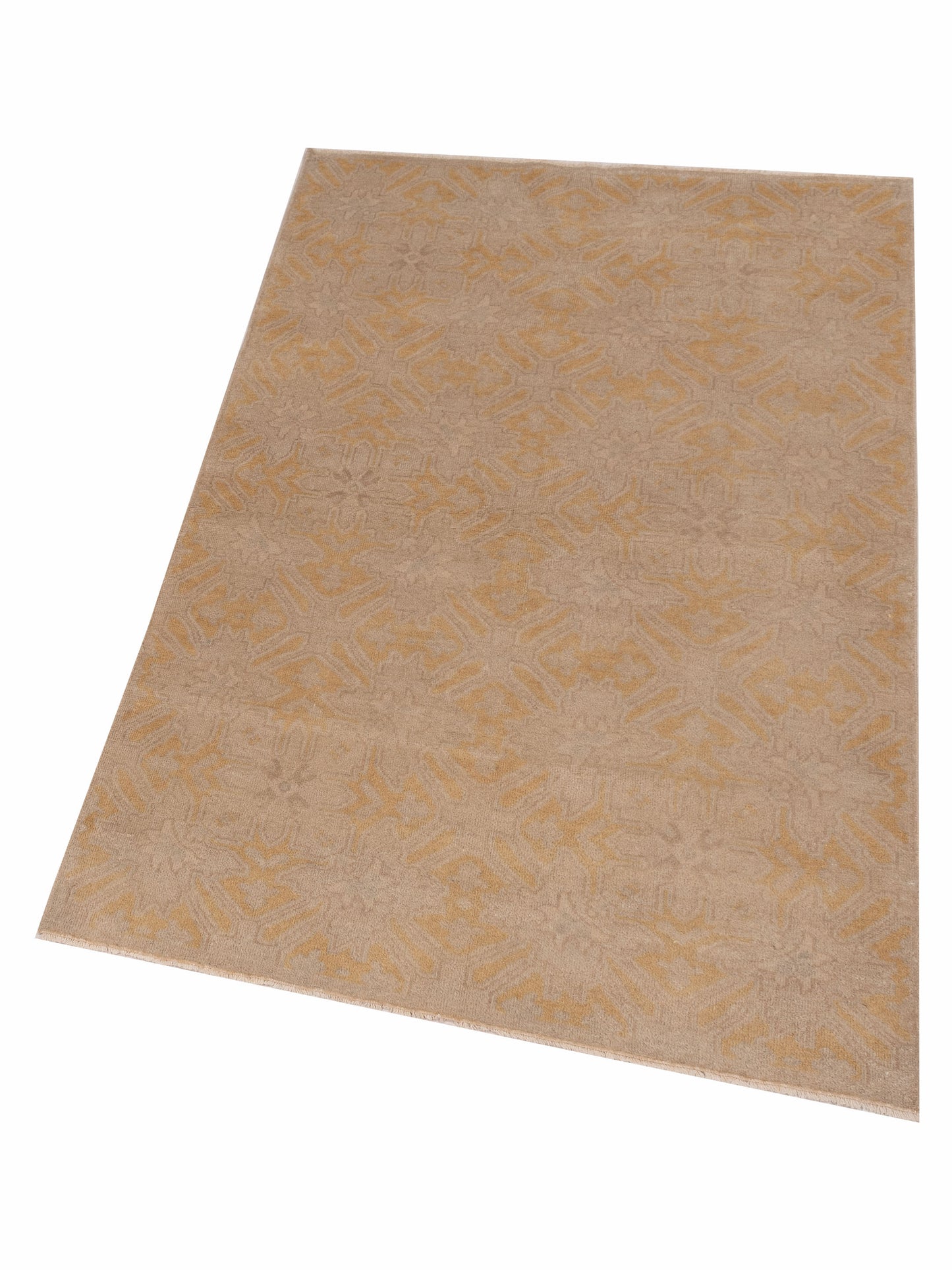 Evren 122195 Silver Gold 4x6 Hand Knotted Rug