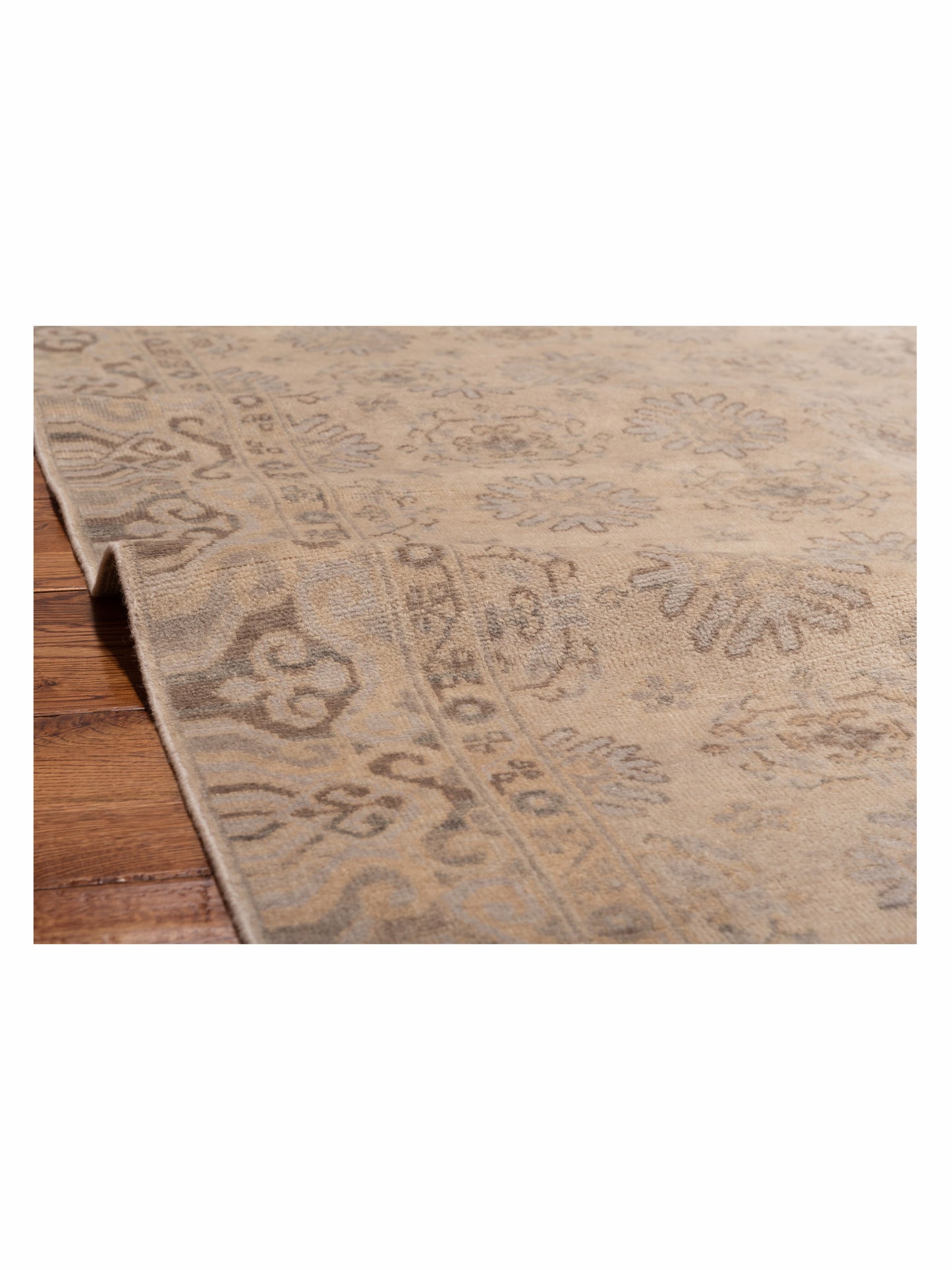 Evren 122212 Gray 4x6 Hand Knotted Rug