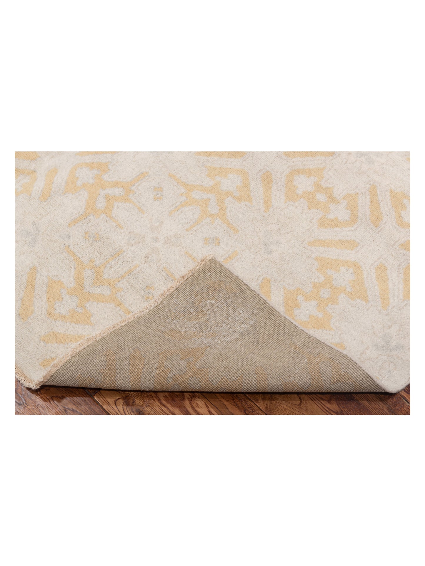 Evren 122221 Silver Gold 6x9 Hand Knotted Rug