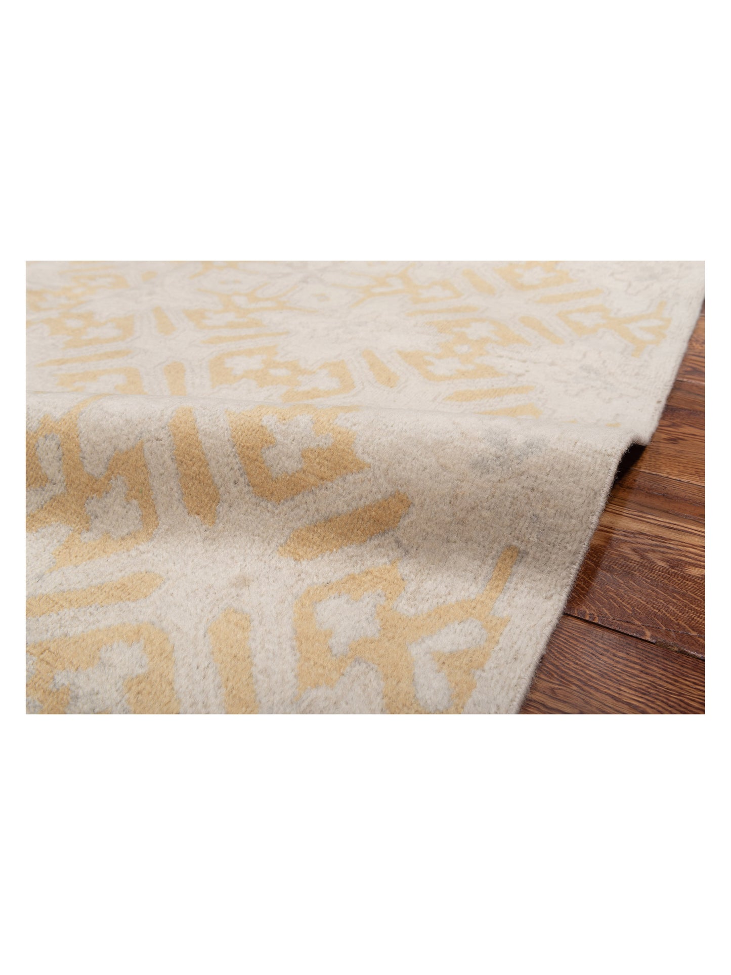 Evren 122221 Silver Gold 6x9 Hand Knotted Rug