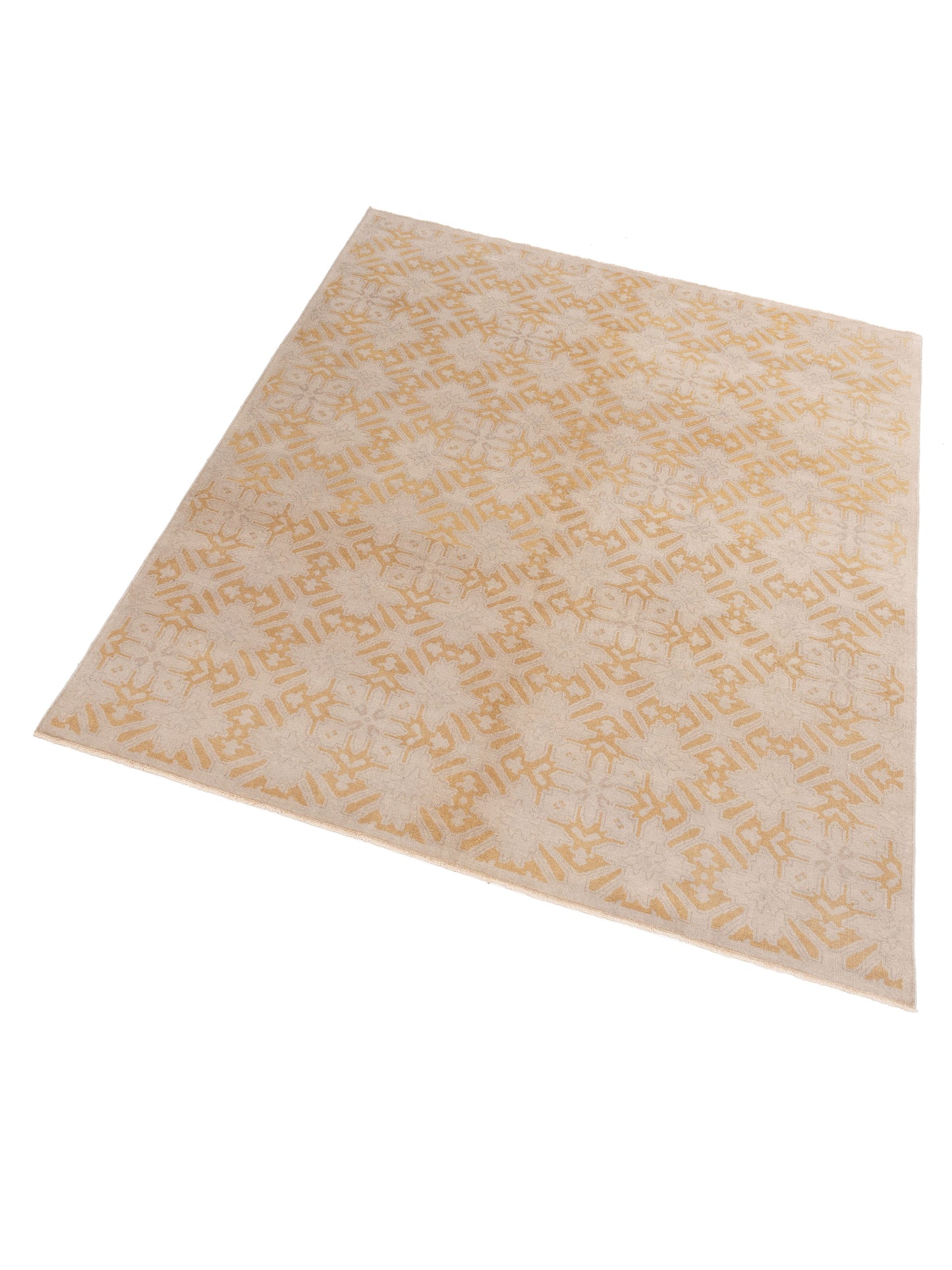 Evren 122222 Silver Gold 8x10 Hand Knotted Rug