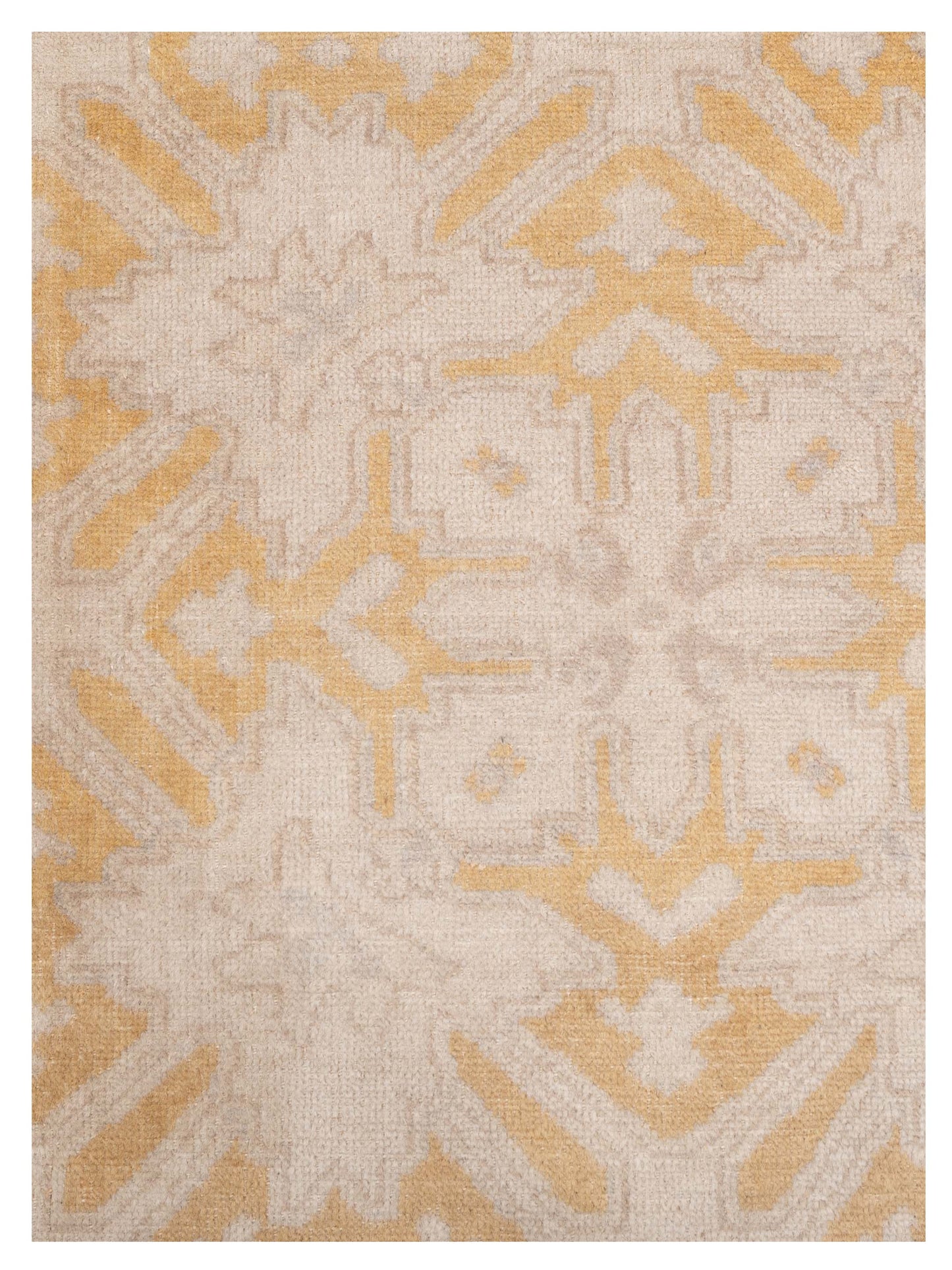 Evren 122222 Silver Gold 8x10 Hand Knotted Rug