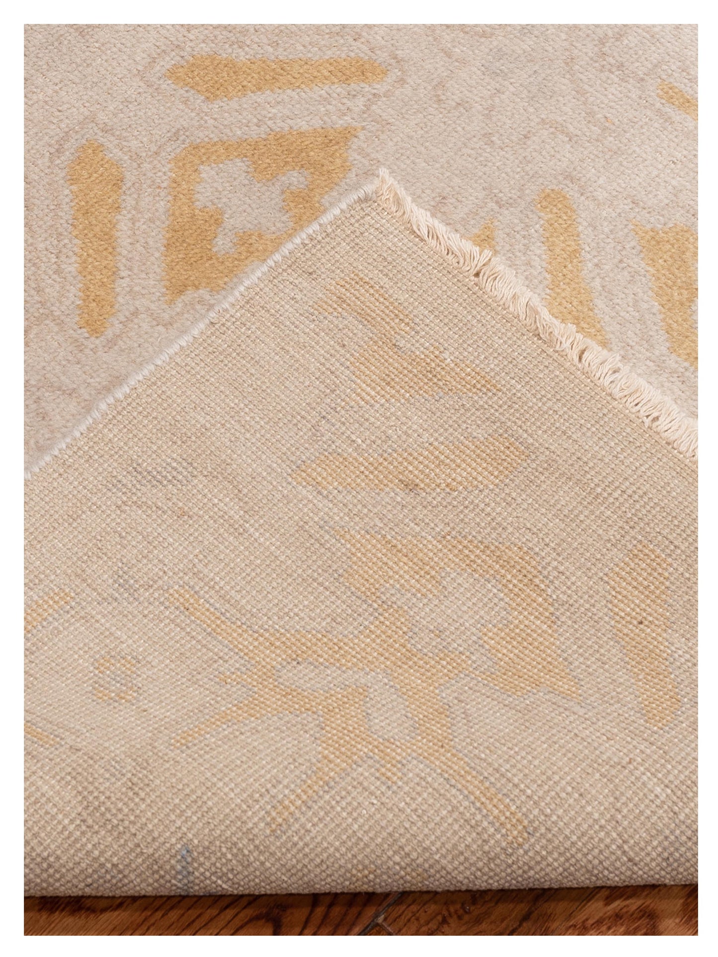 Evren 122222 Silver Gold 8x10 Hand Knotted Rug