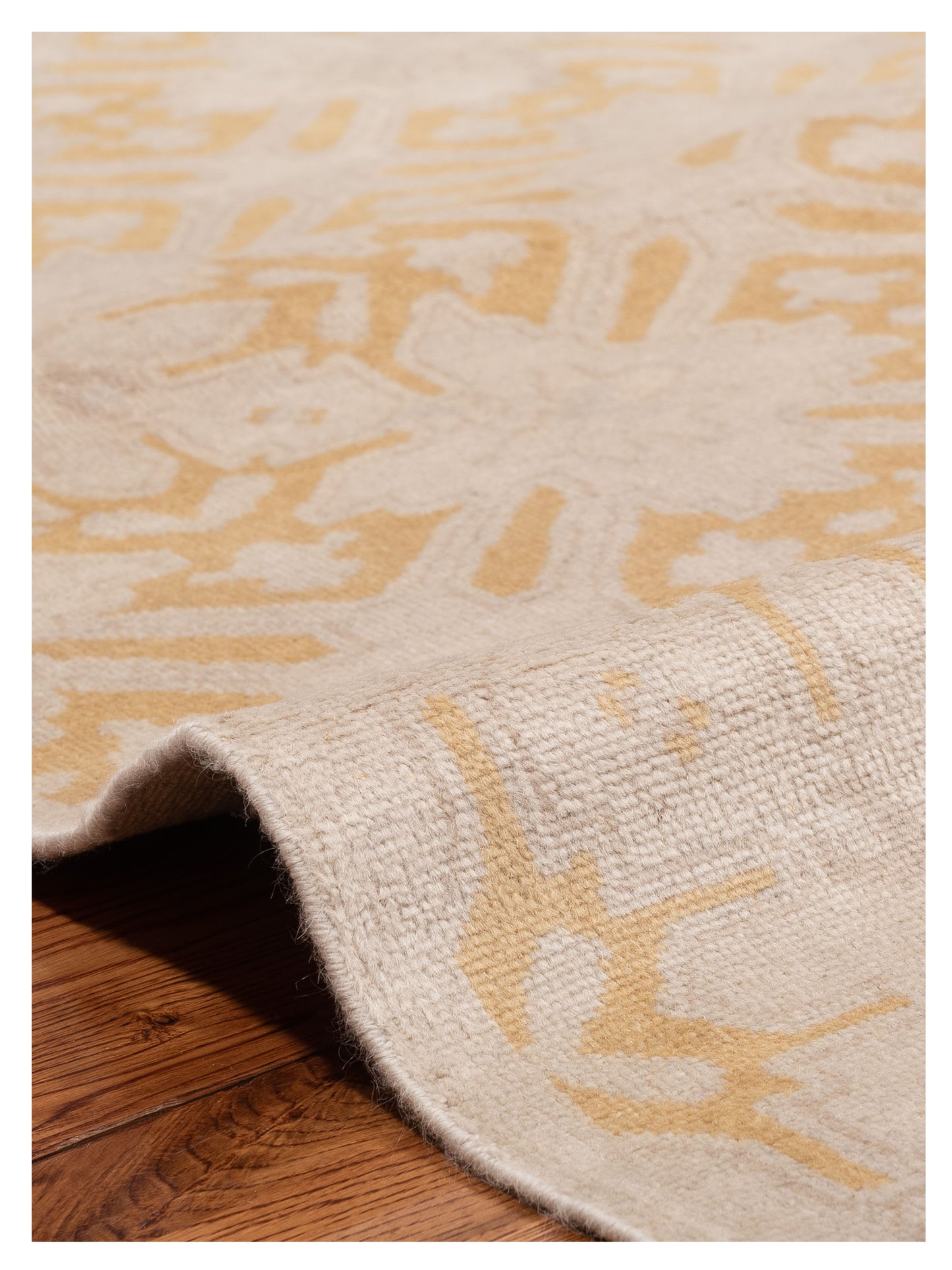 Evren 122222 Silver Gold 8x10 Hand Knotted Rug