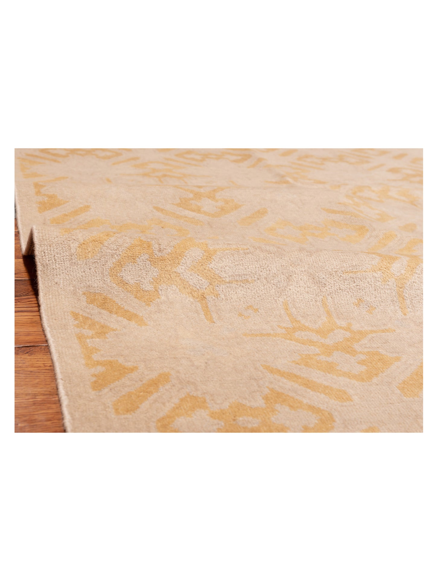 Evren 122224 Silver Gold 9x12 Hand Knotted Rug
