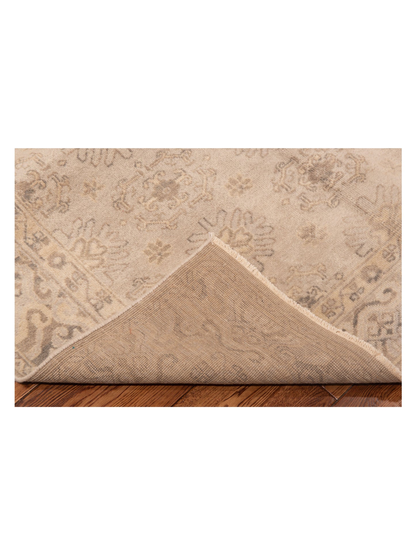 Evren 122231 Silver Silver 5x8 Hand Knotted Rug