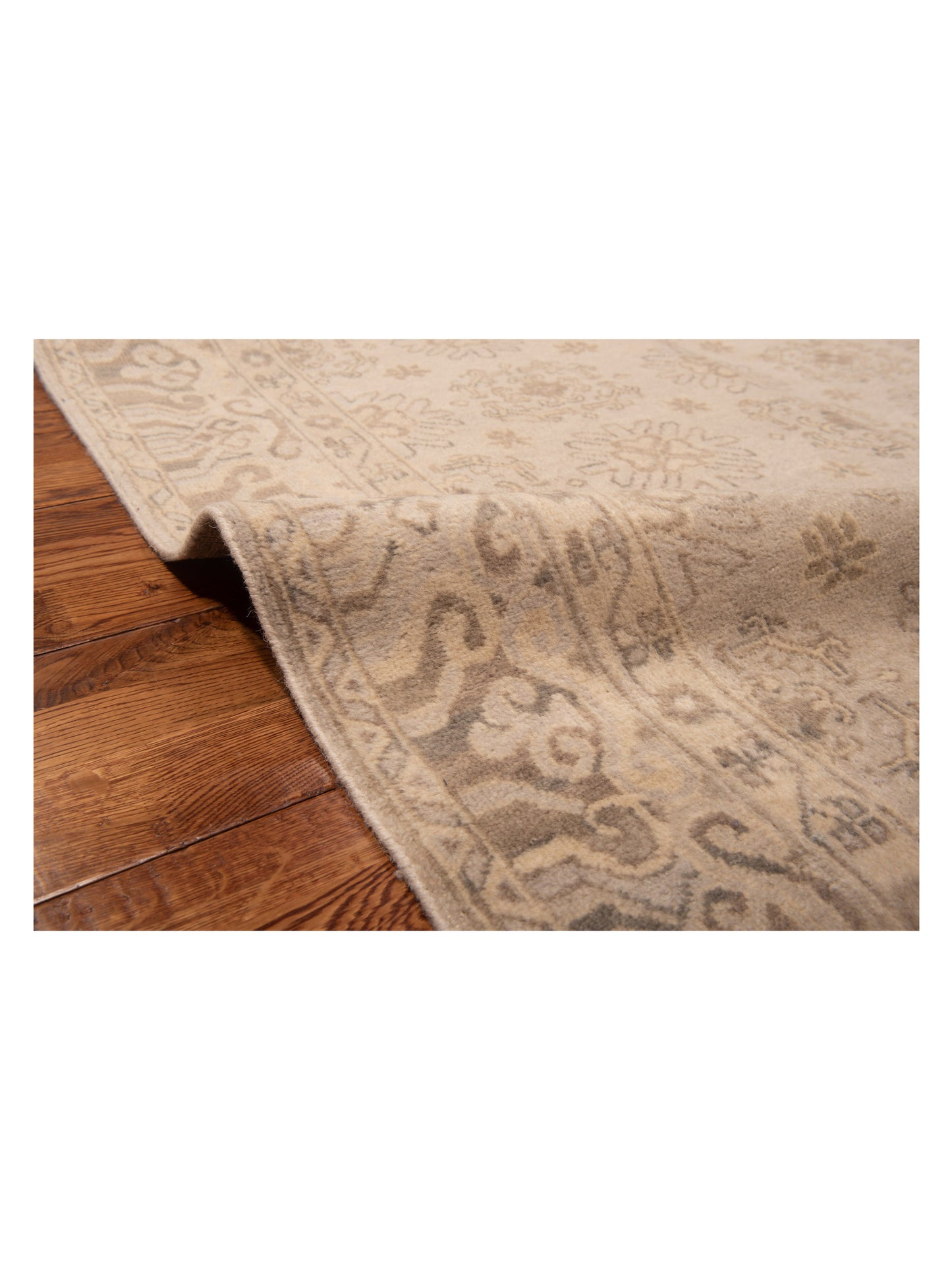 Evren 122231 Silver Silver 5x8 Hand Knotted Rug