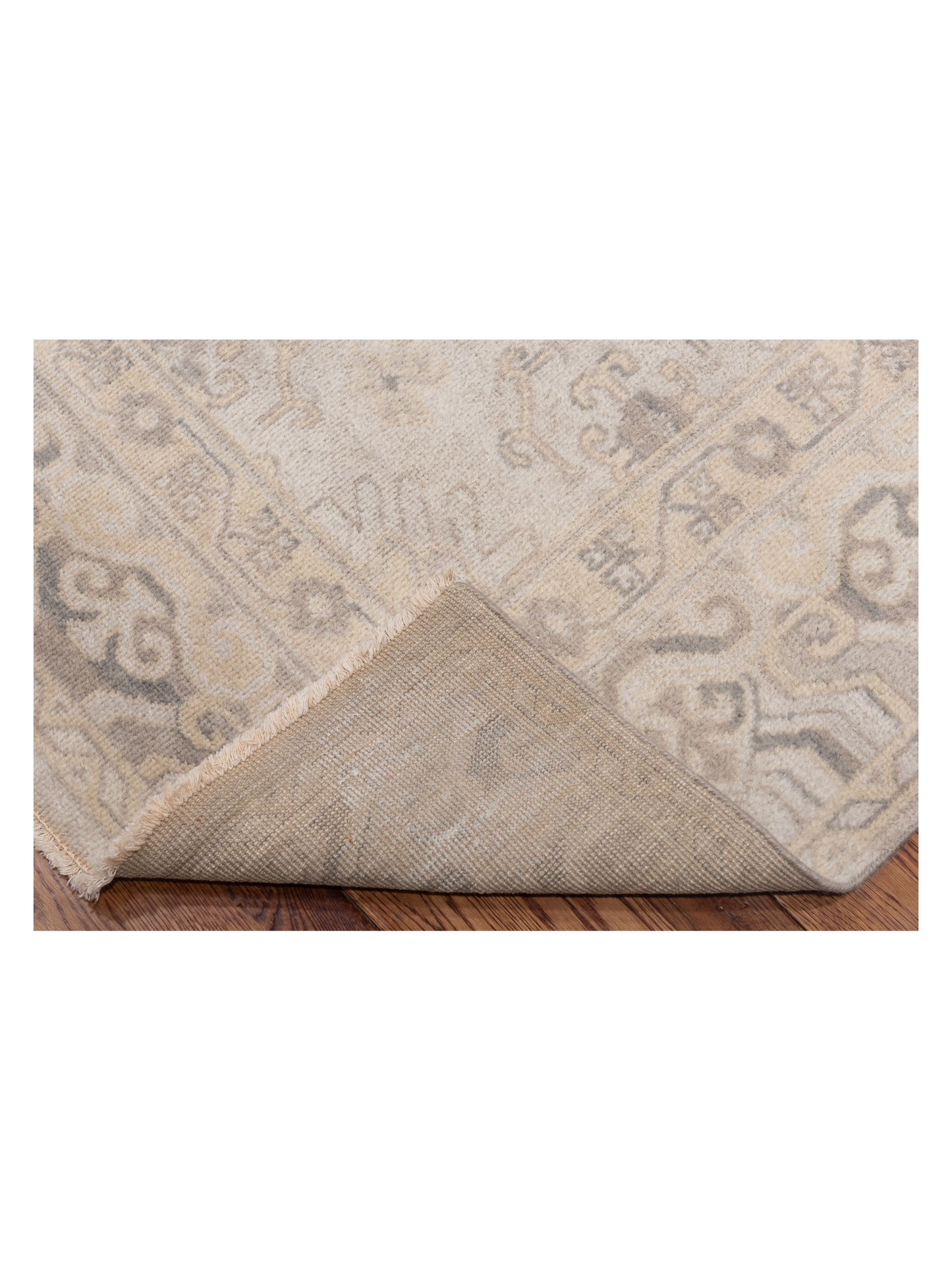 Evren 122235 Silver Beige 6x9 Hand Knotted Rug