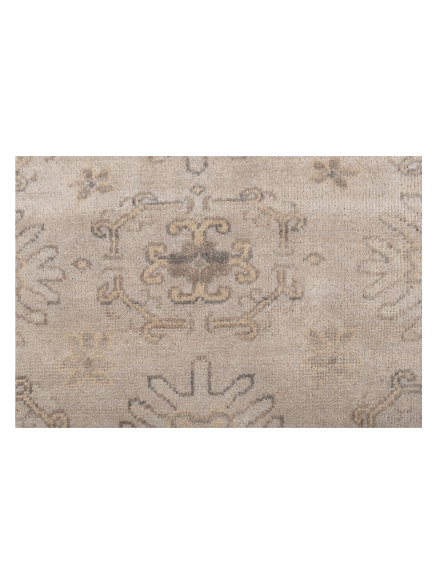 Evren 122235 Silver Beige 6x9 Hand Knotted Rug