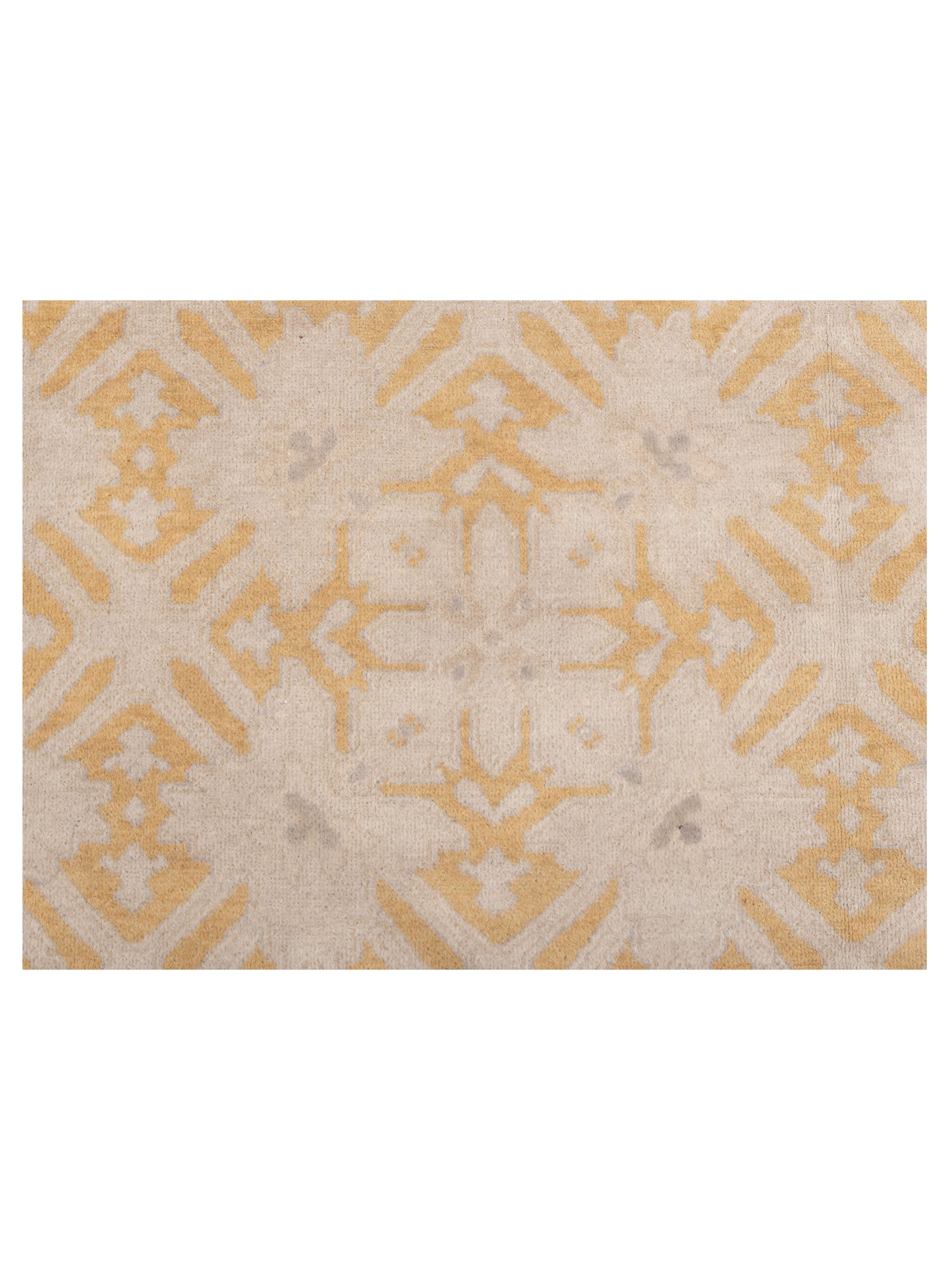 Evren 122240 Beige Gold 6x9 Hand Knotted Rug