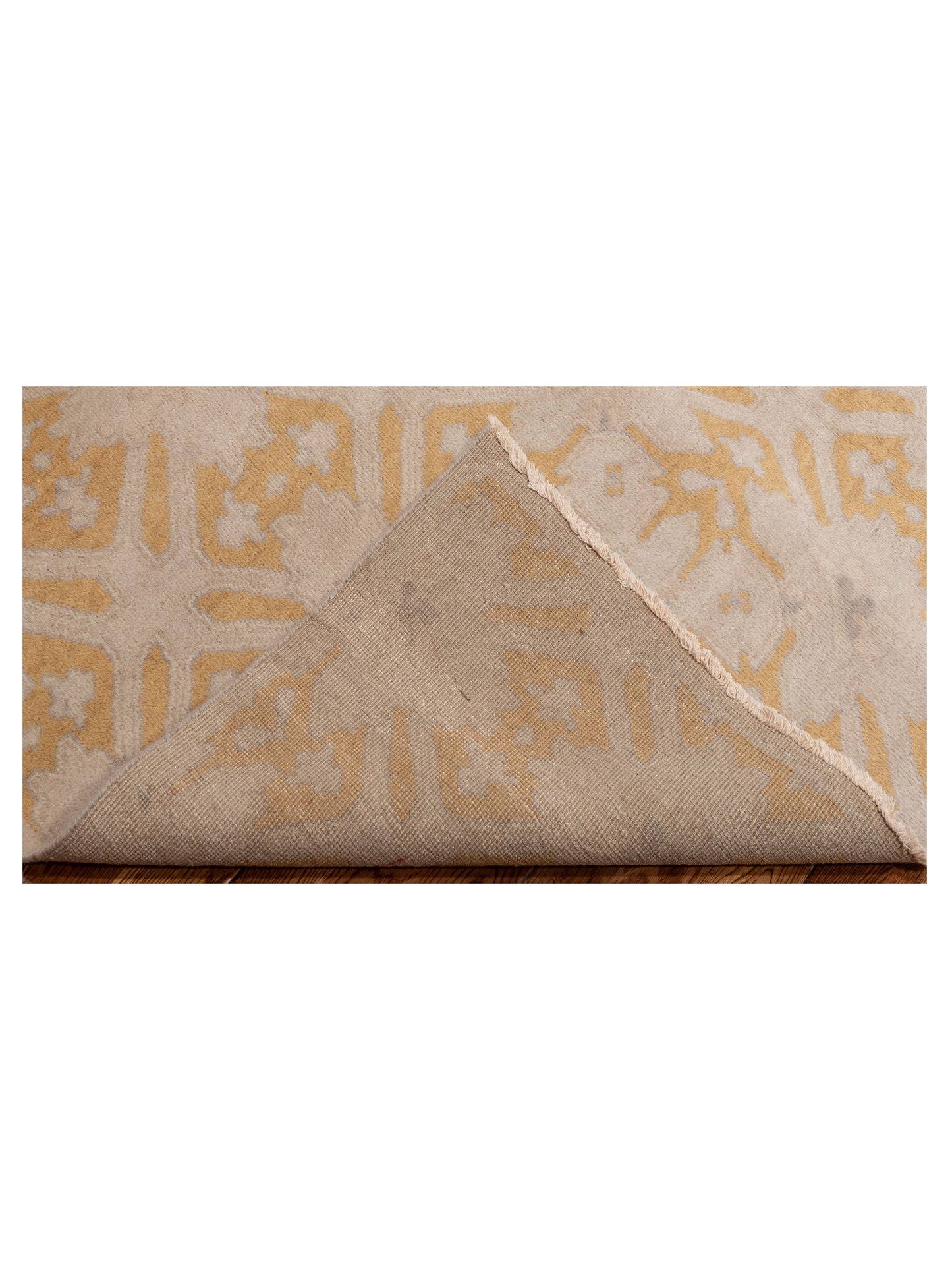 Evren 122240 Beige Gold 6x9 Hand Knotted Rug