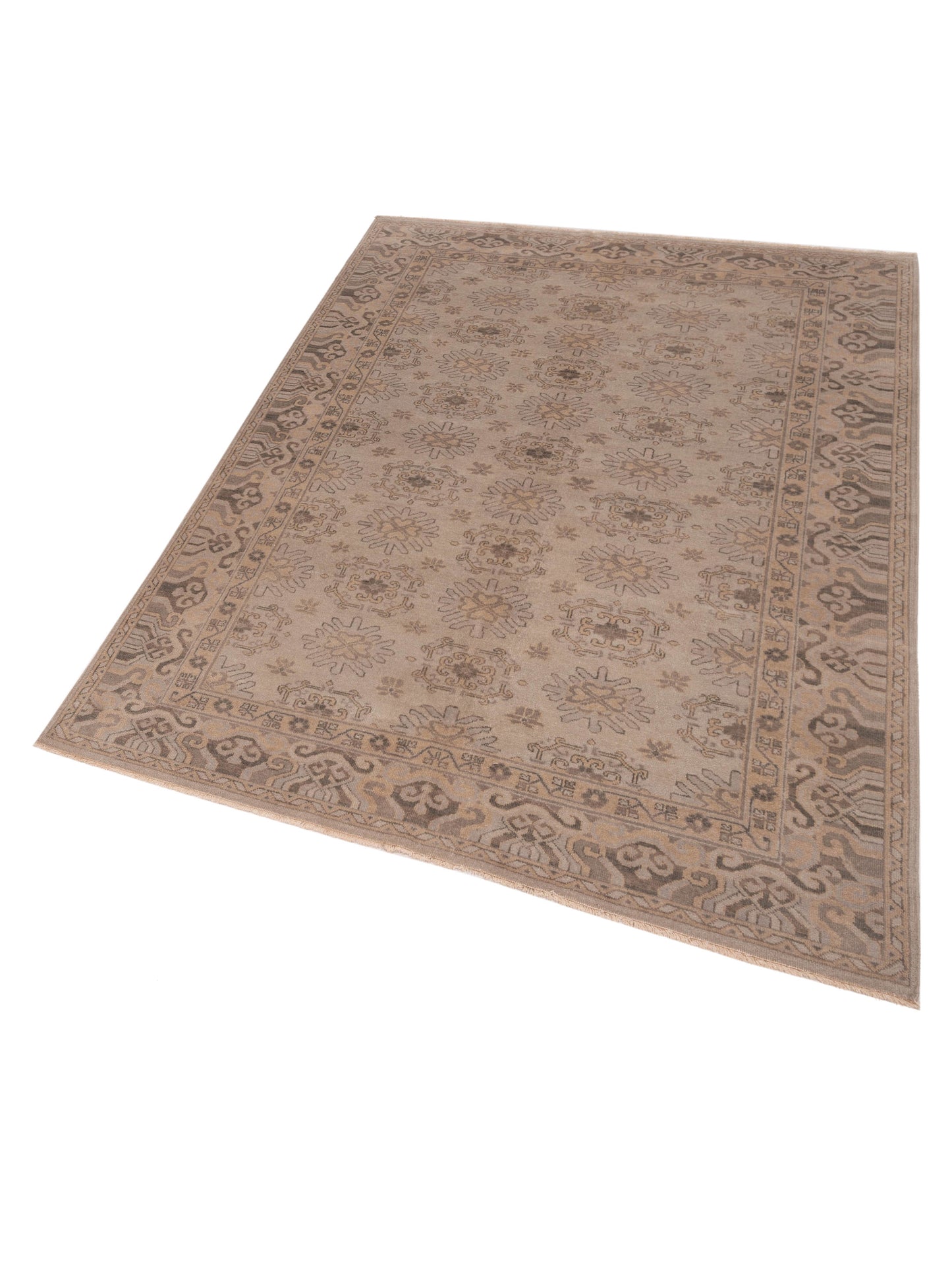 Evren 122251 Silver Silver 6x9 Hand Knotted Rug