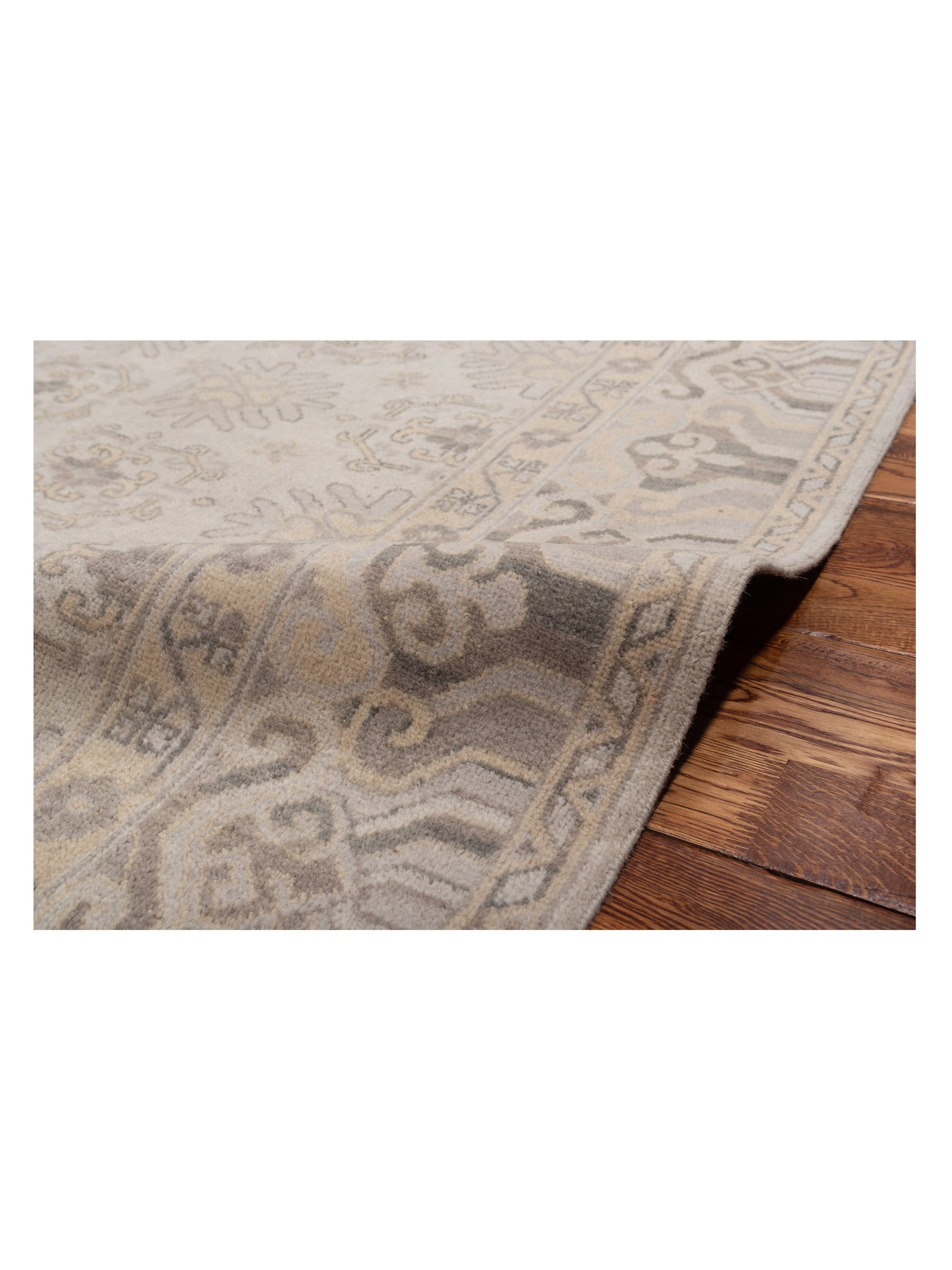Evren 122251 Silver Silver 6x9 Hand Knotted Rug