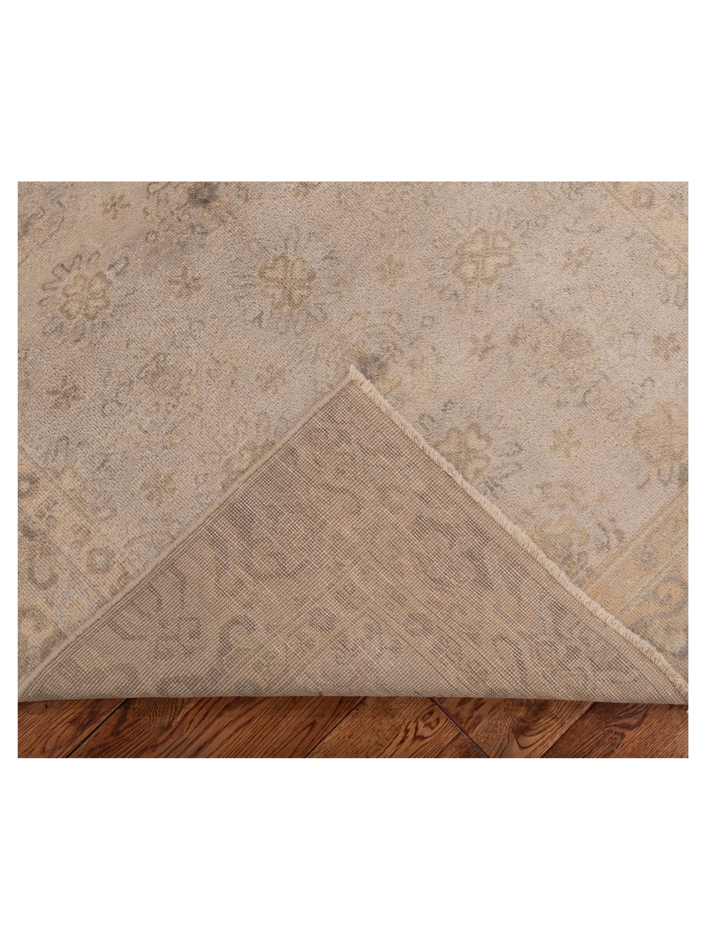 Evren 122270 Silver Gold 4x6 Hand Knotted Rug