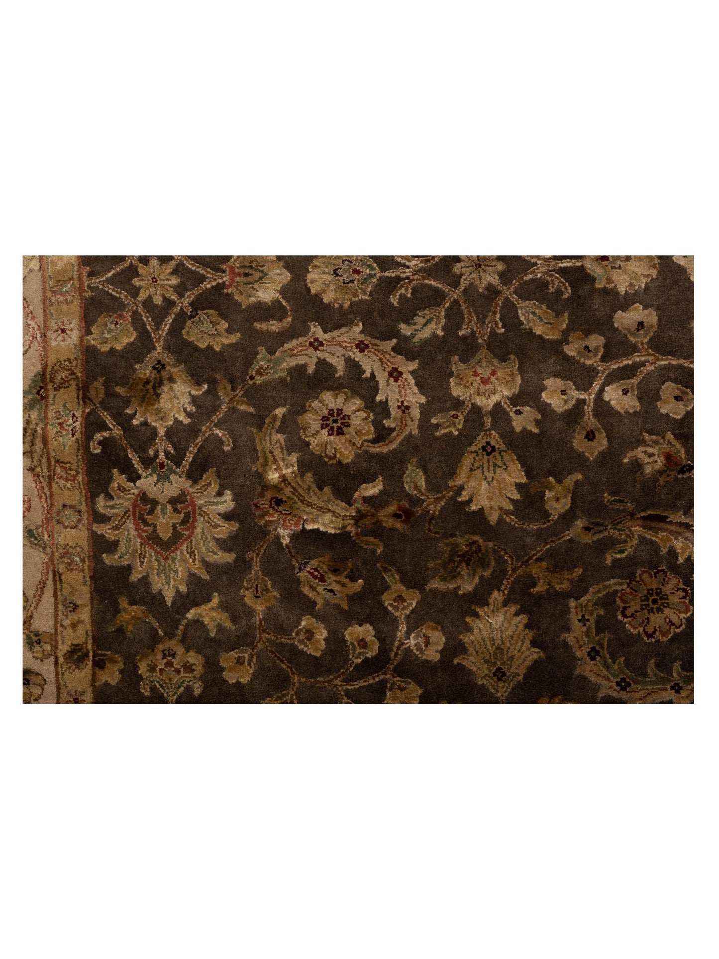 Imperial Silk 122313 Brown Beige 6.2x9.8 Hand Knotted Rug