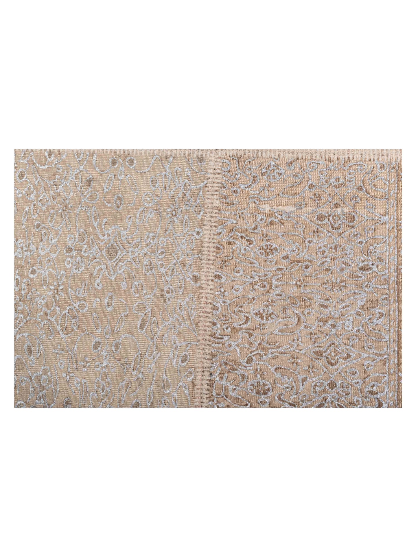 Turkish Vestige Patchwork 122321 Natural 6.7x9.10 Hand Knotted Rug